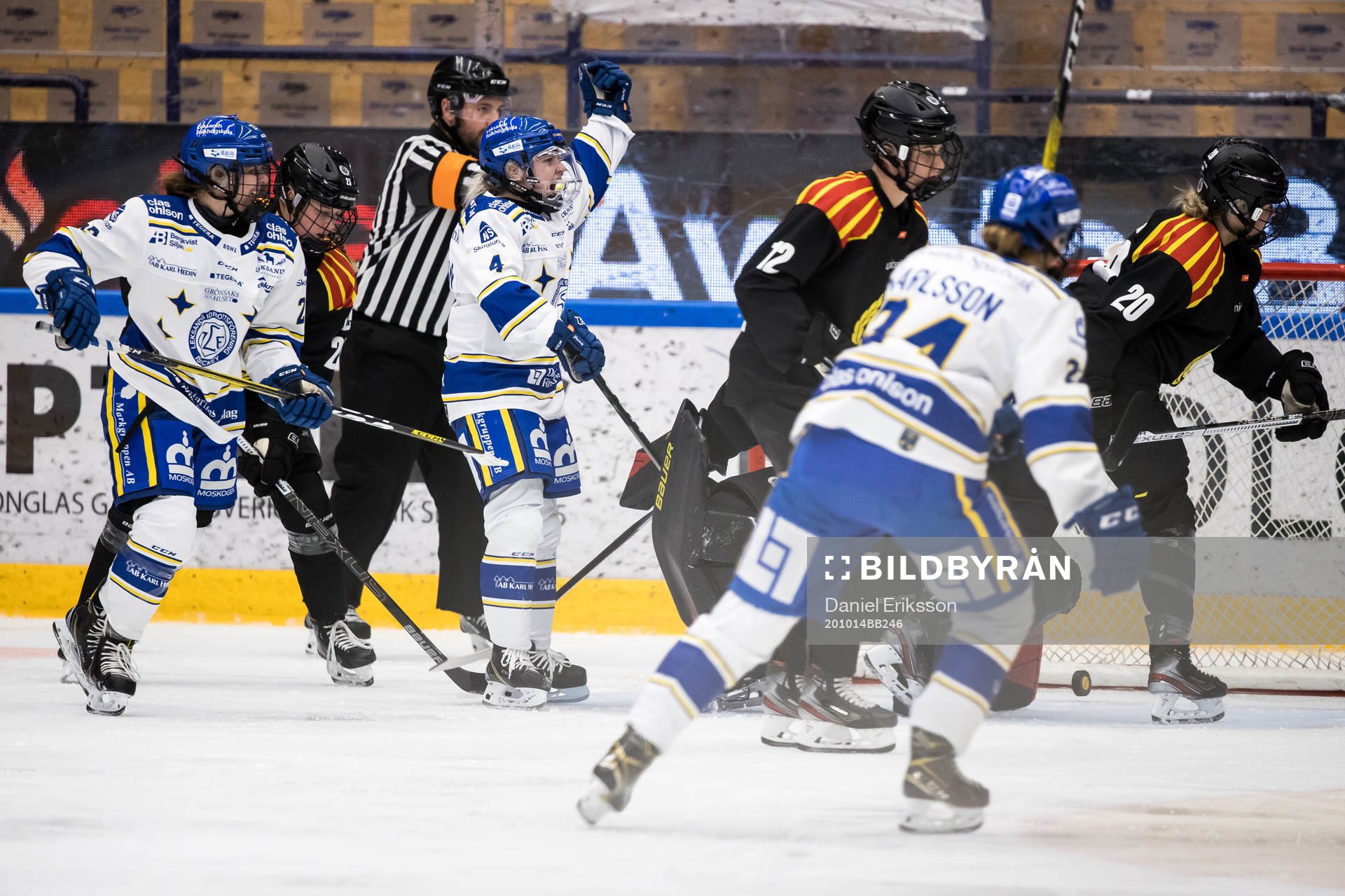 Leksands Wilma Johansson jublar