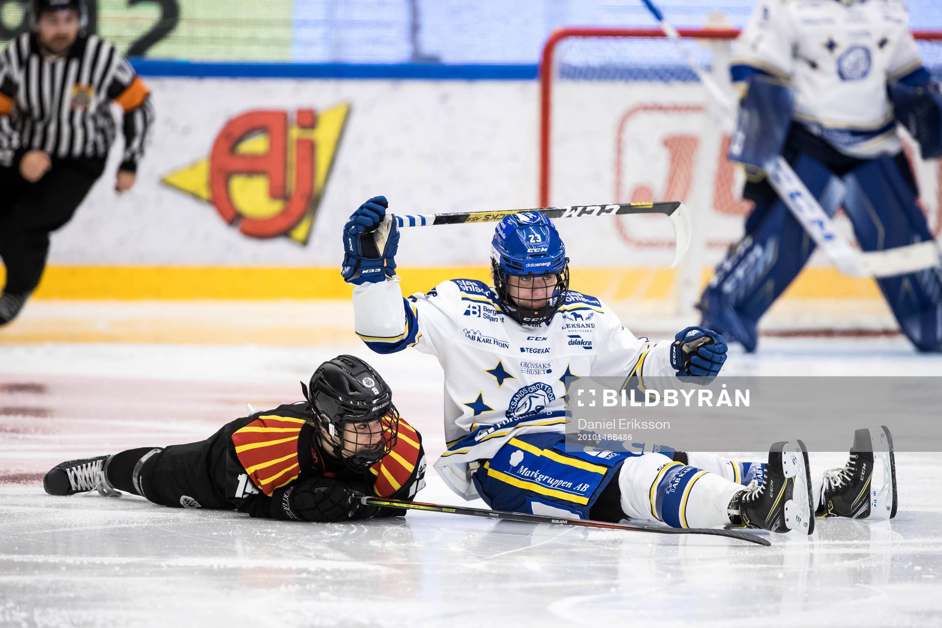 Brynäs Lara Stalder och Leksands Saana Valkama