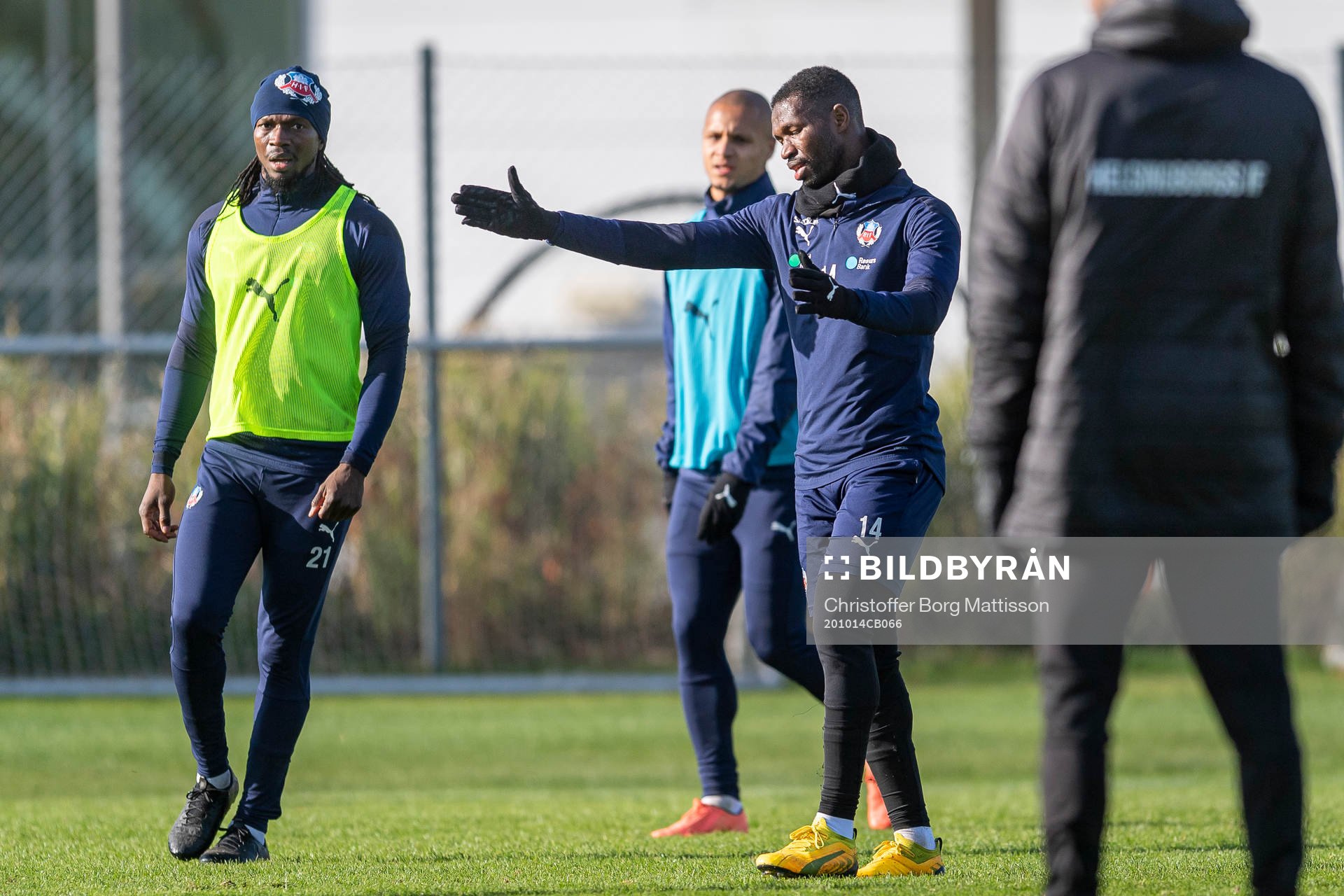 Mohammed Abubakari gestikulerar