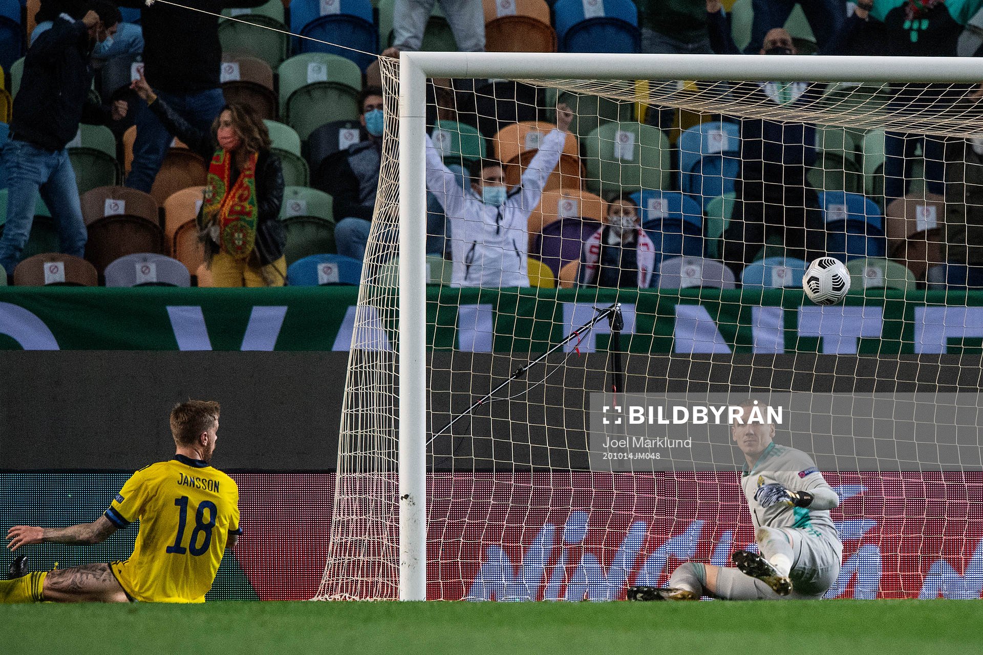goalkeeper Robin Olsen of Sweden looks dejected