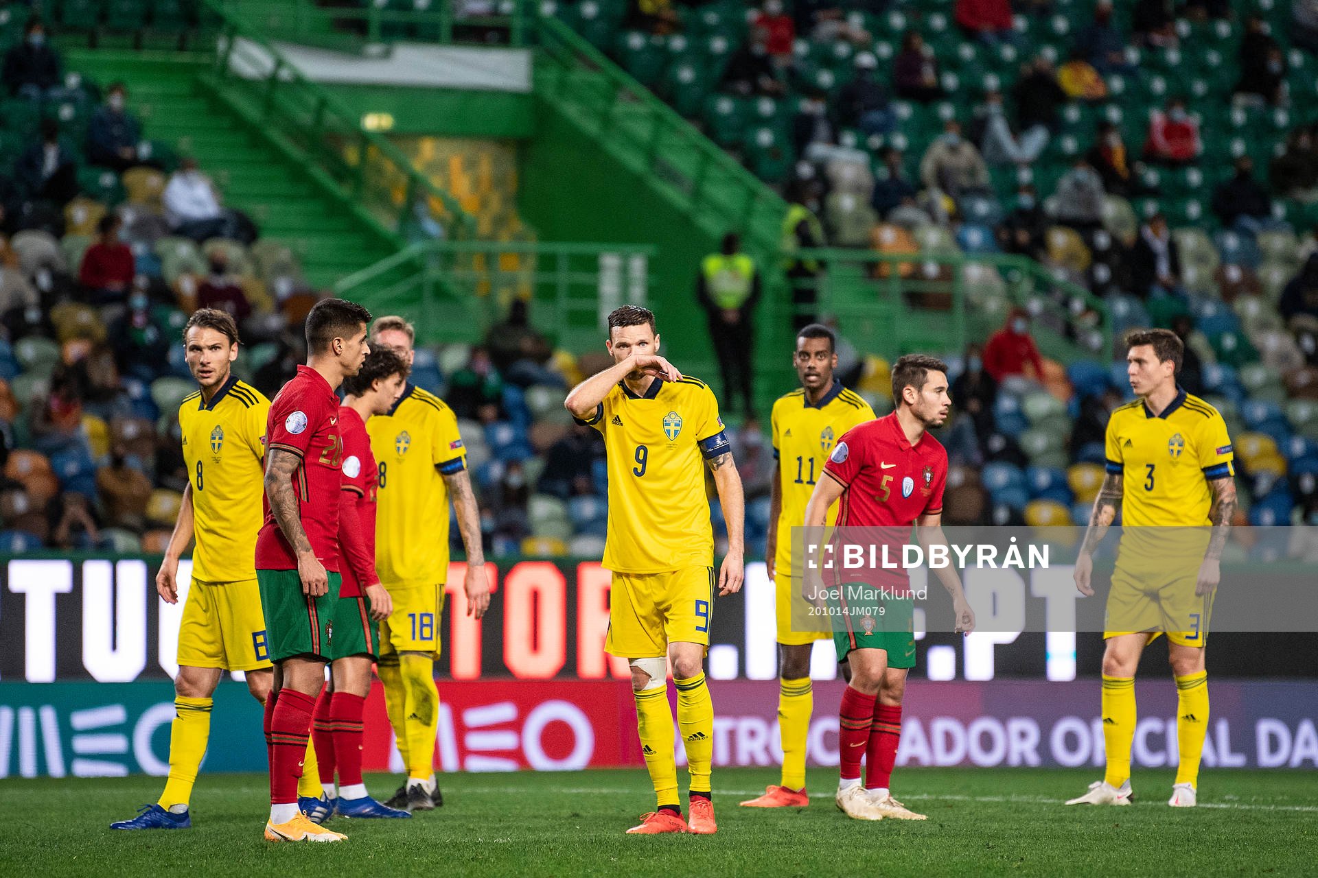 Albin Ekdal, Marcus Berg, Alexander Isak  and Victor