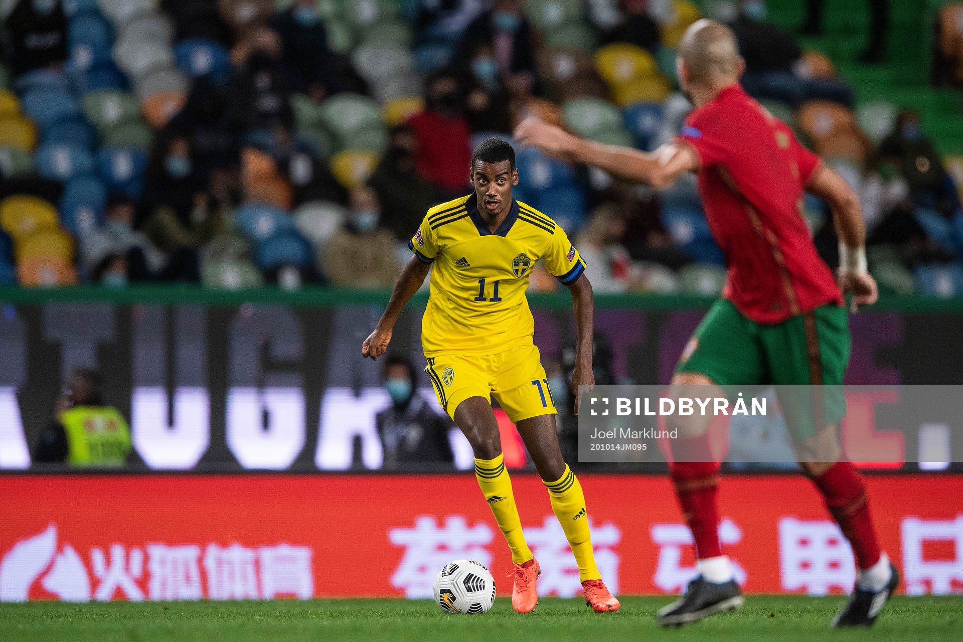 Alexander Isak  of Sweden