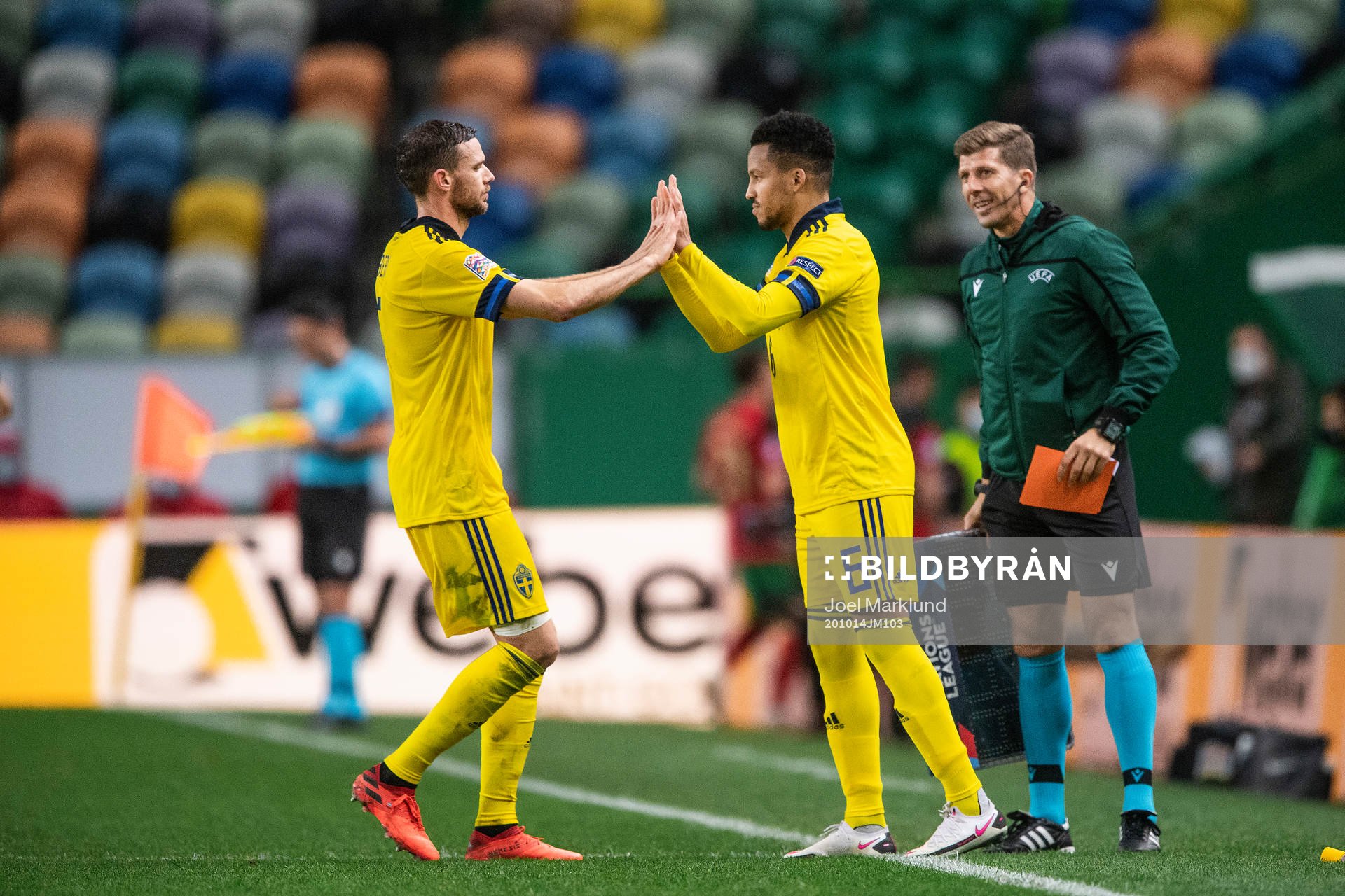 Marcus Berg and Martin Olsson  of Sweden
