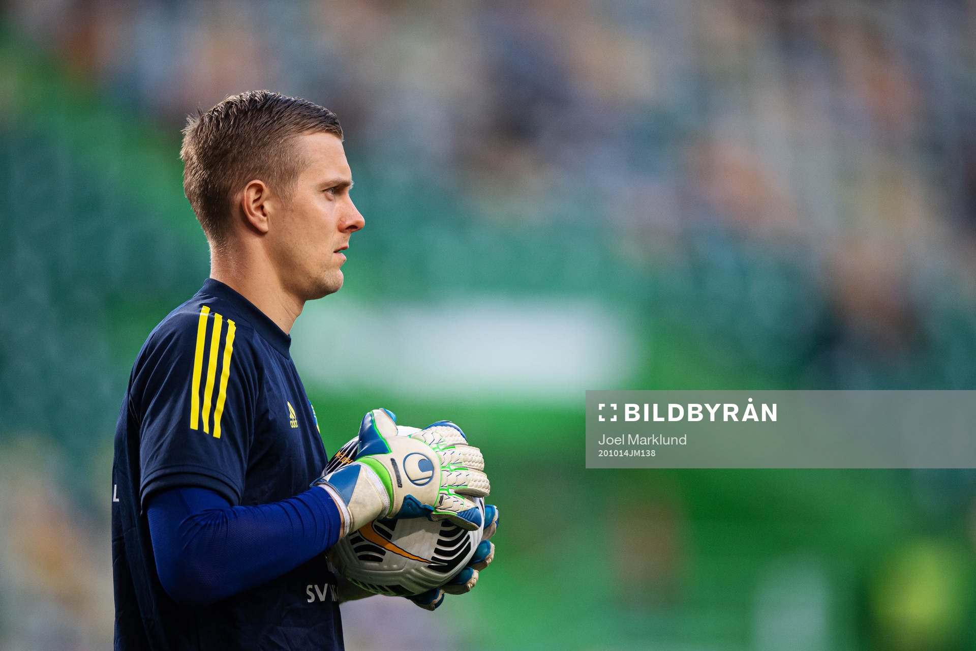 Goalkeeper Karl-Johan Johnsson of Sweden