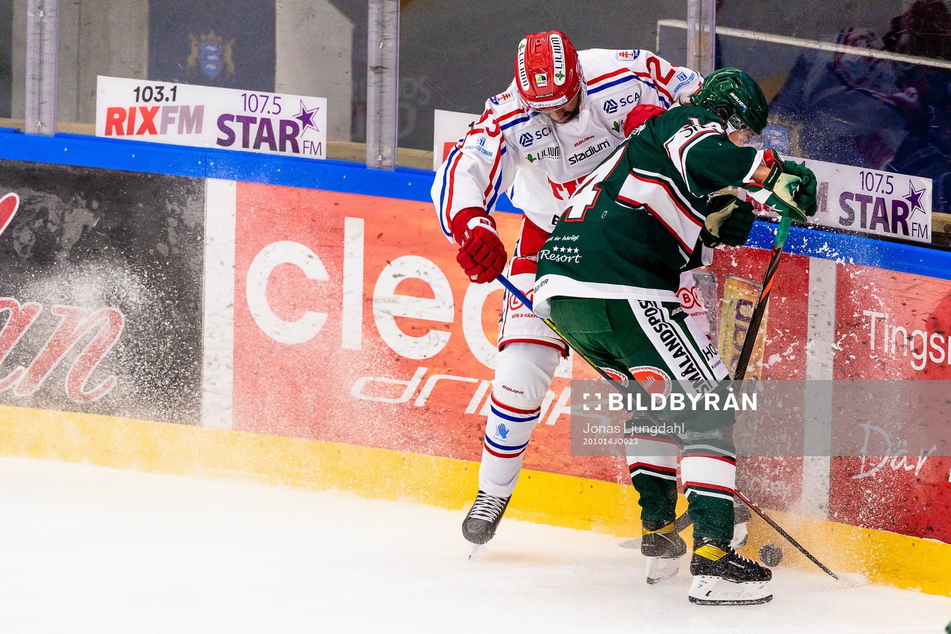 Timrås Jeremy Boyce-Rotevall och Tingsryds Elias Gunnarsson