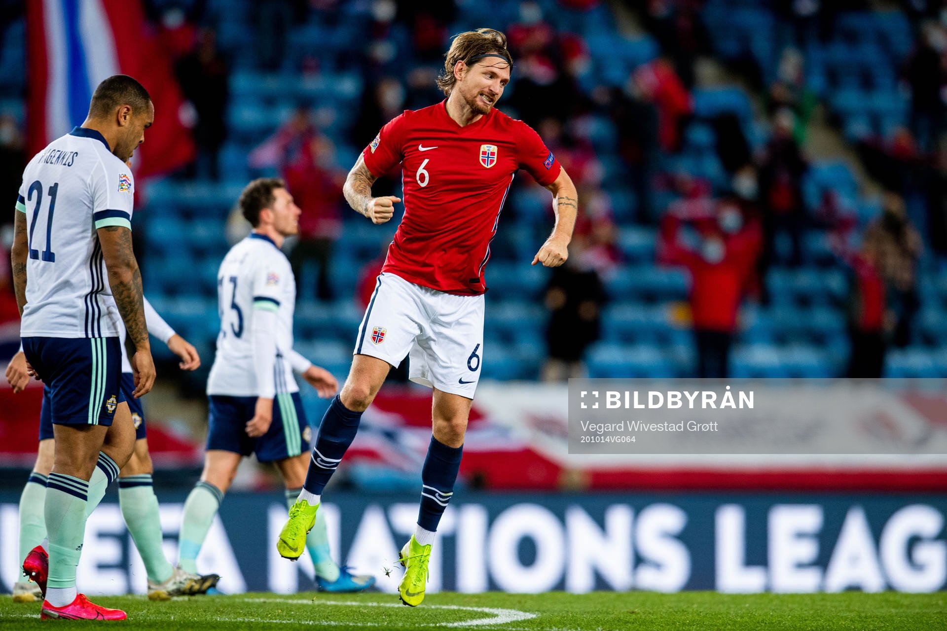 Stefan Strandberg of Norway celebrates