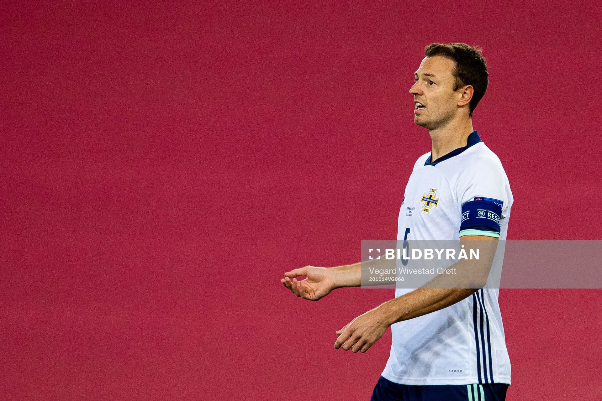 Jonny Evans of Northern Ireland