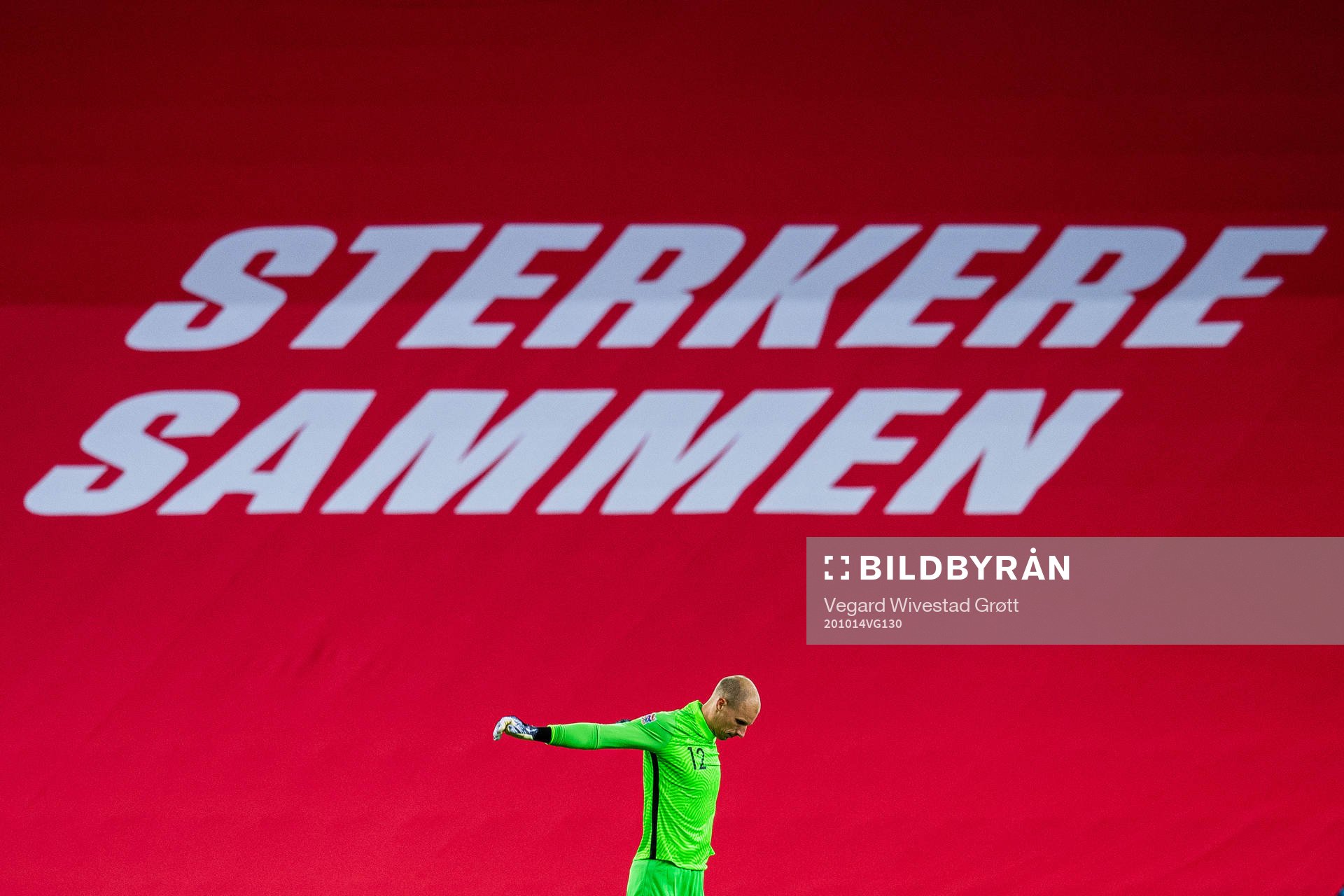 Goalkeeper André Hansen of Norway