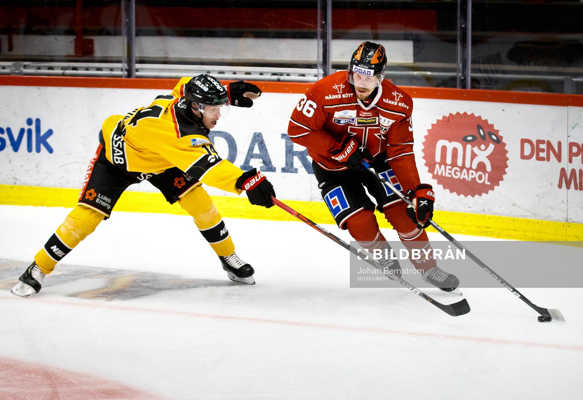 Luleås Jonas Berglund och Örebros Emil Larsson
