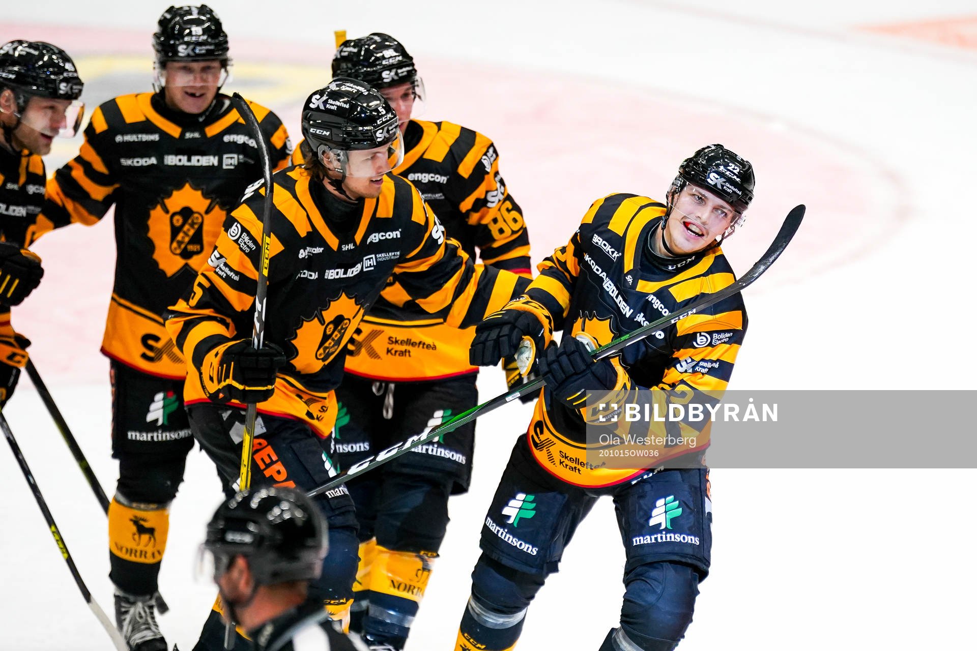 Skellefteås Jonathan Johnson, Philip Broberg, Tyler