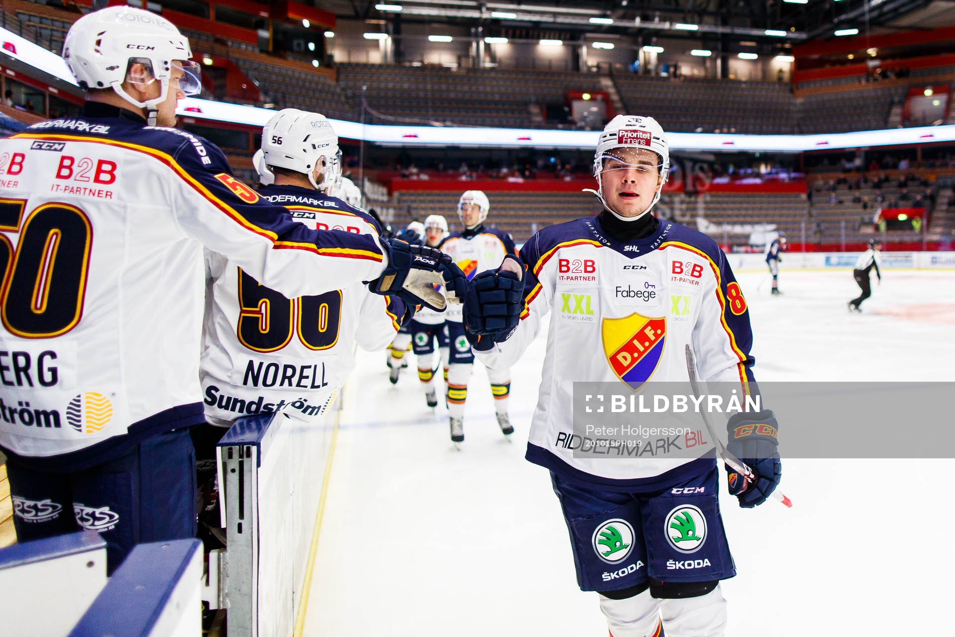 Djurgårdens Alexander Holtz jublar
