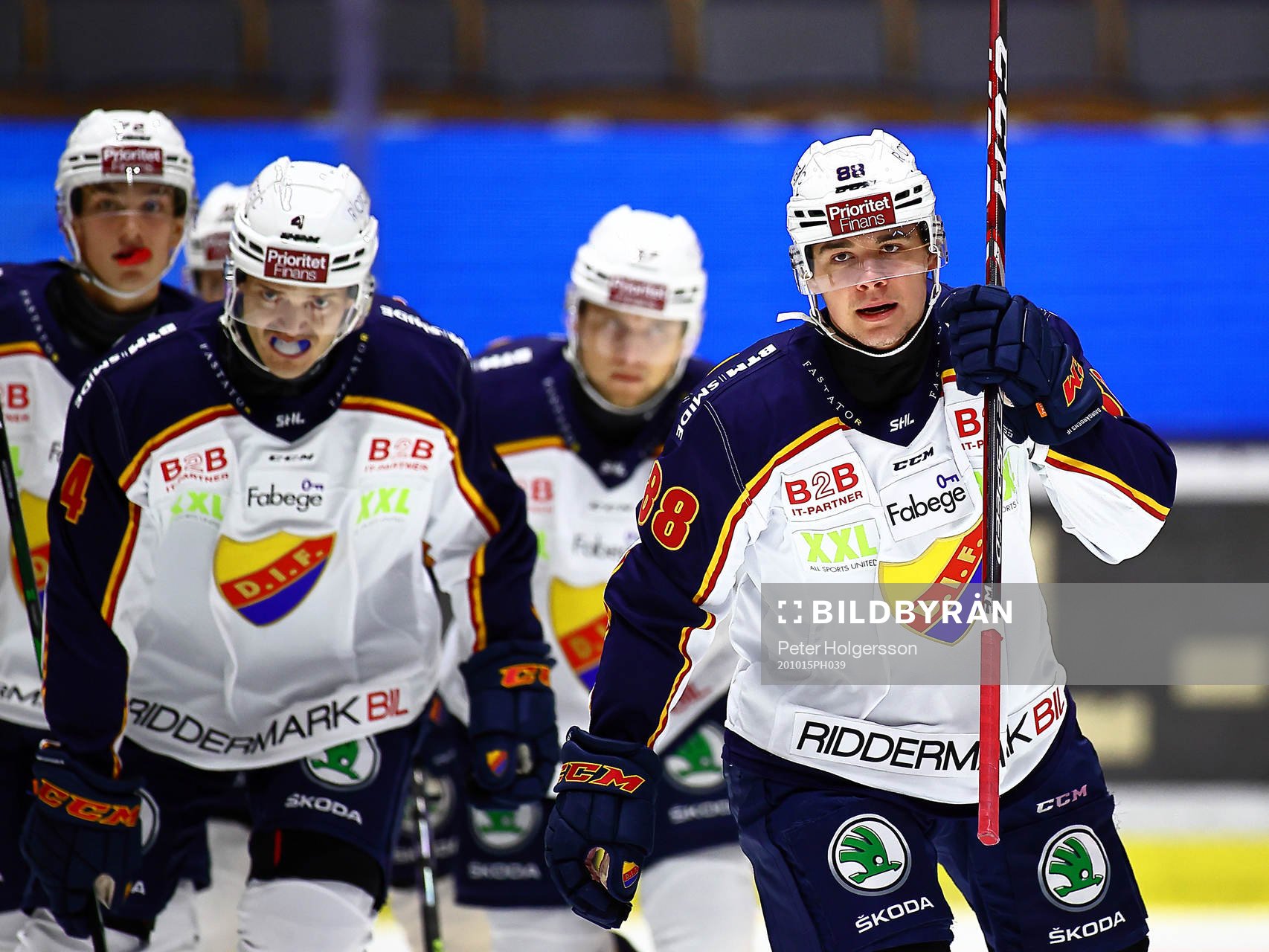 Djurgårdens Alexander Holtz jublar