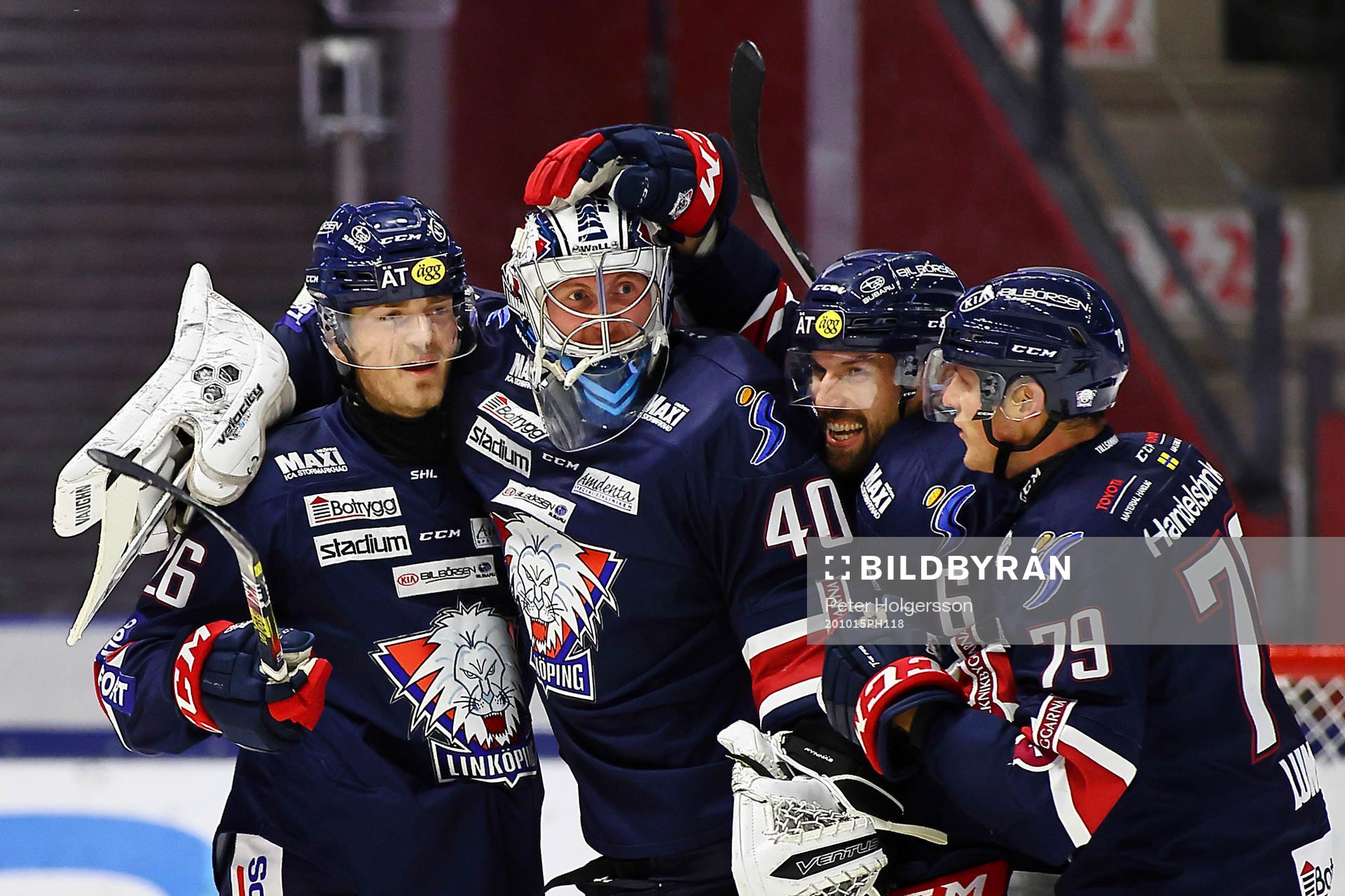 <ll26, målvakt Jussi Rynnä, Jonas Holös och Patrik Lundh
