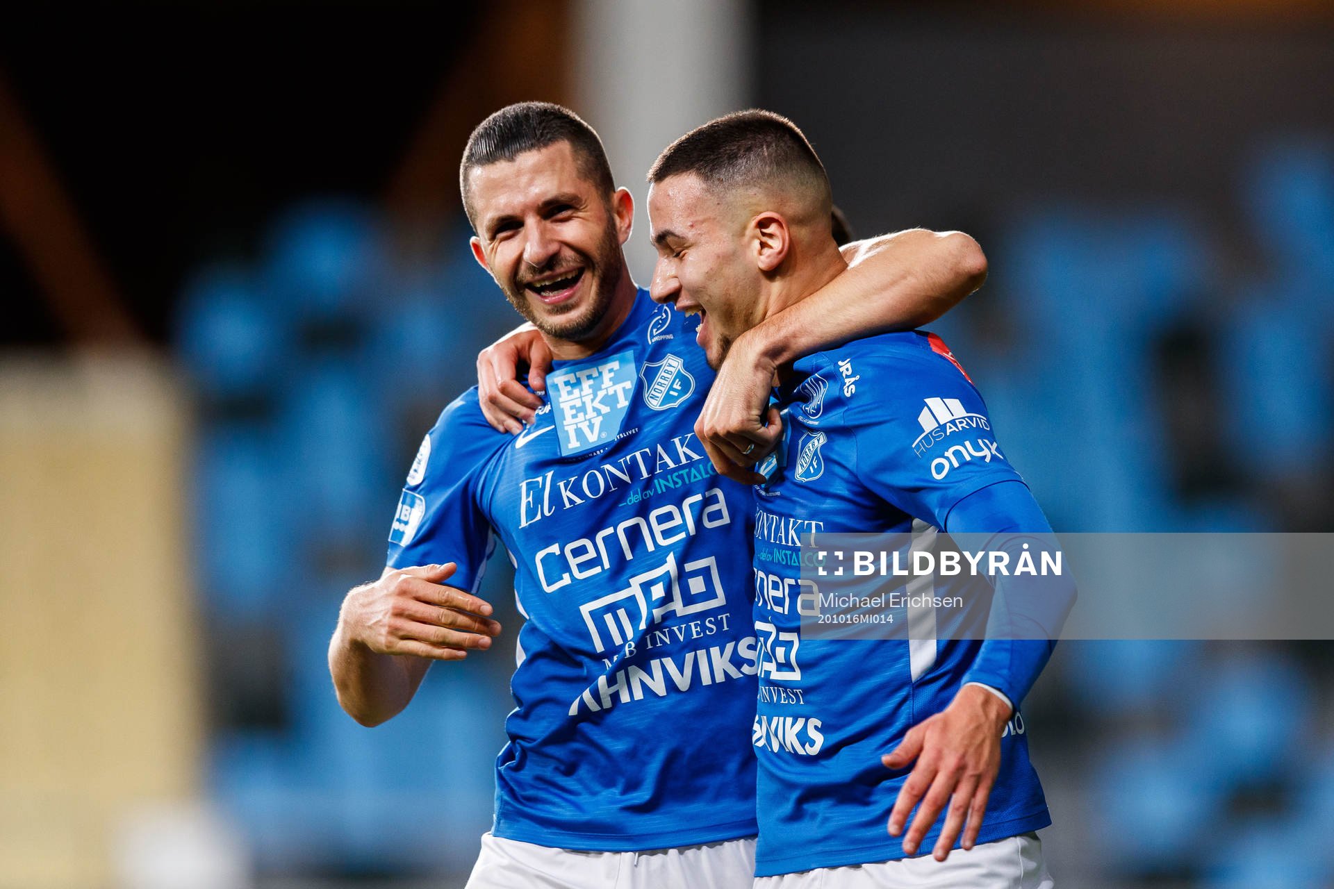 Norrbys Abdelrahman Saidi jublar med Alen Krasnici