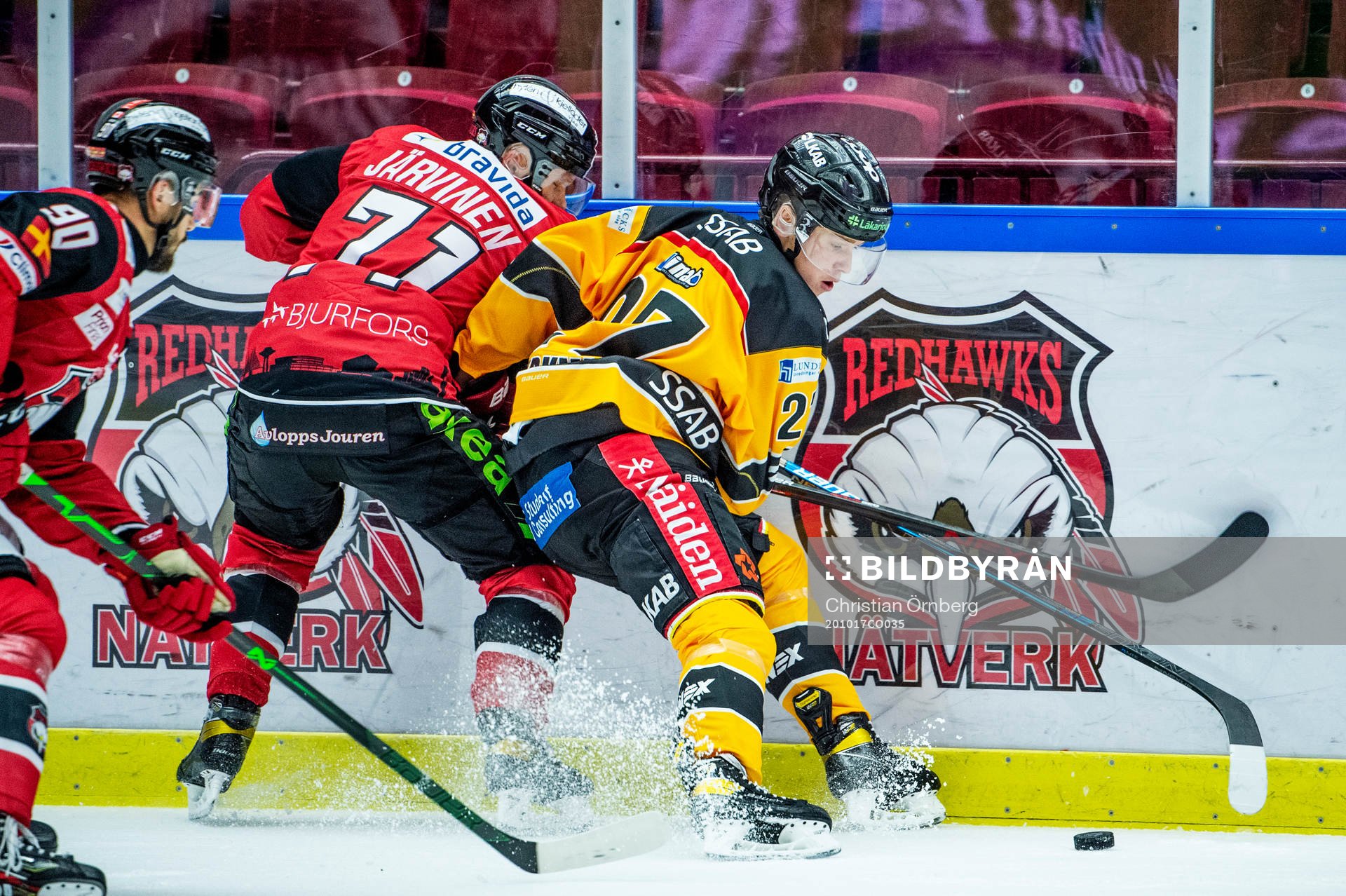 Luleås Nils Lundkvist mot Malmö Redhawks Jan-Mikael