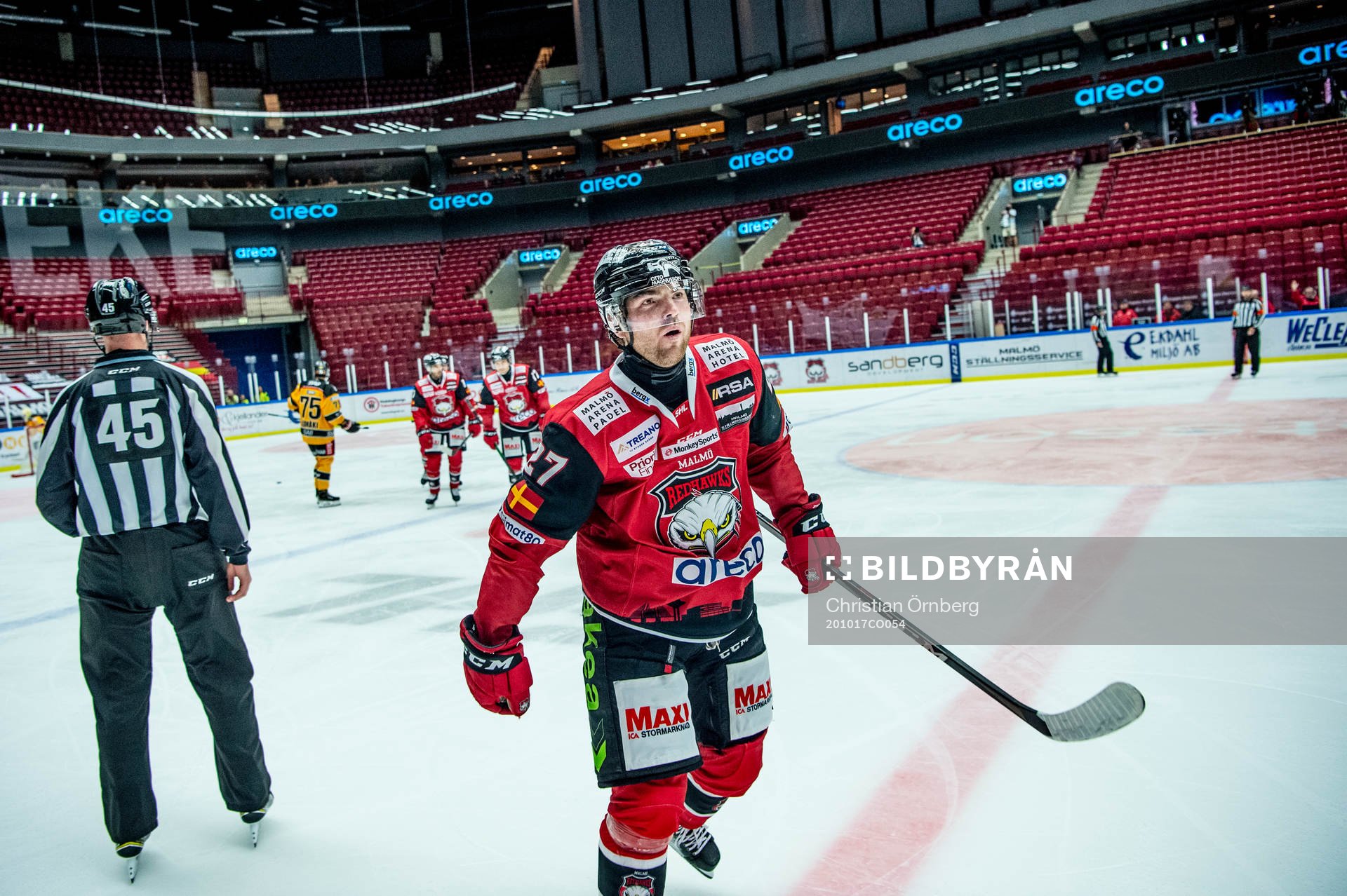 Malmö Redhawks Pontus Westerholm jublar