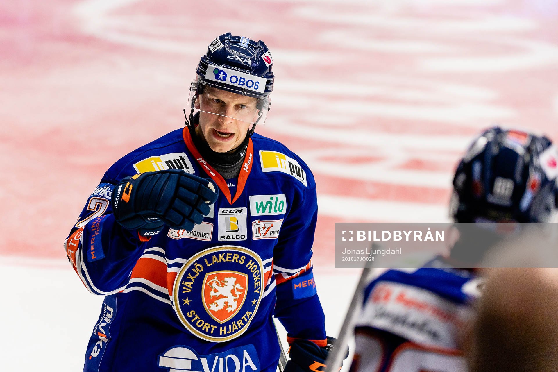 Växjös Teemu Eronen jublar