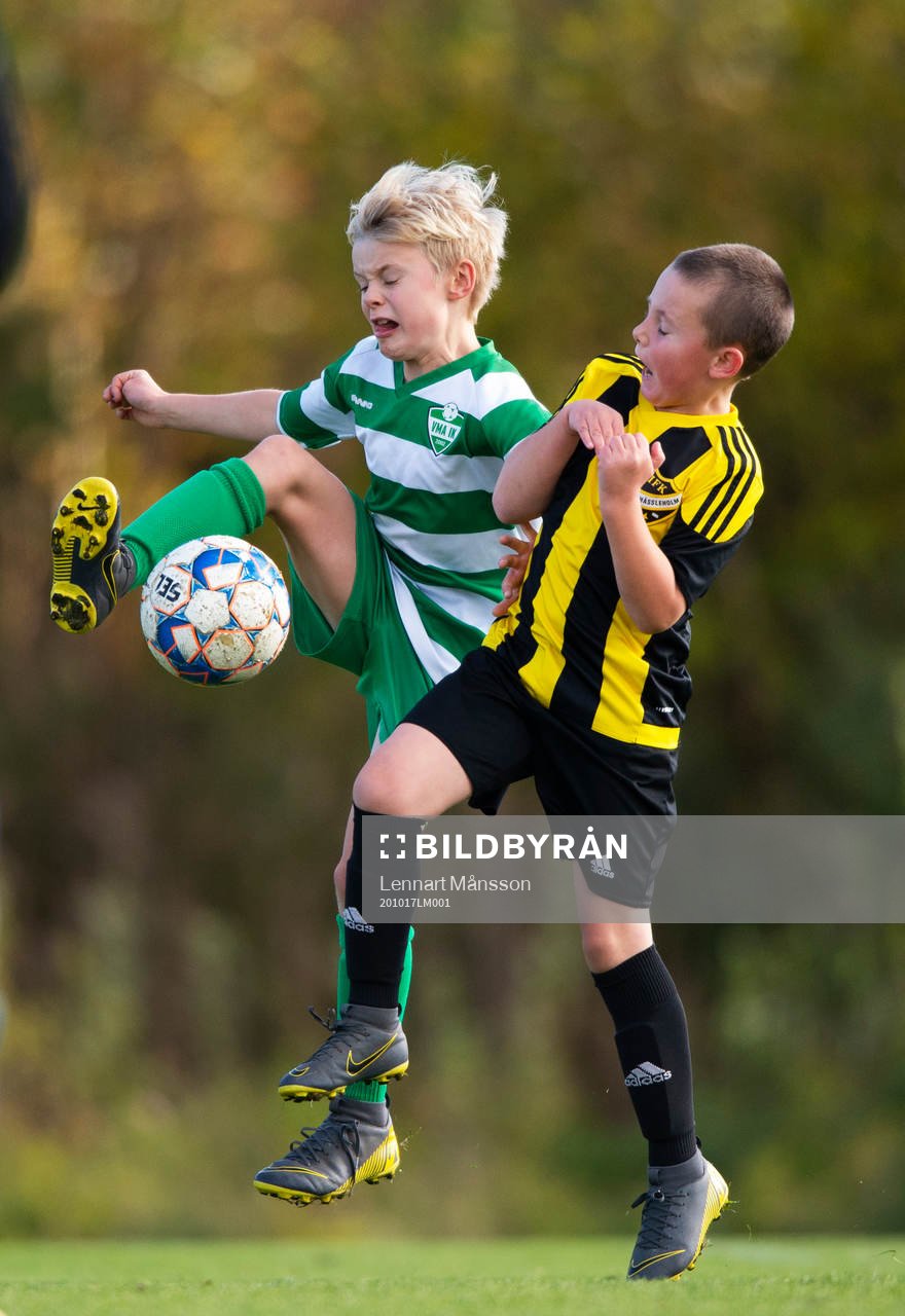 i matchen för pojkar 9 år mellan IFK Hässleholm och VMA