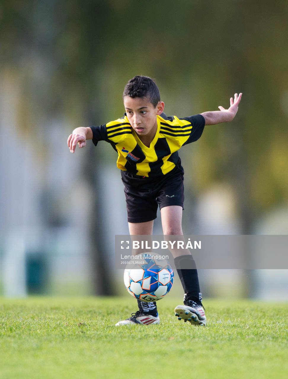 i matchen för pojkar 9 år mellan IFK Hässleholm och VMA