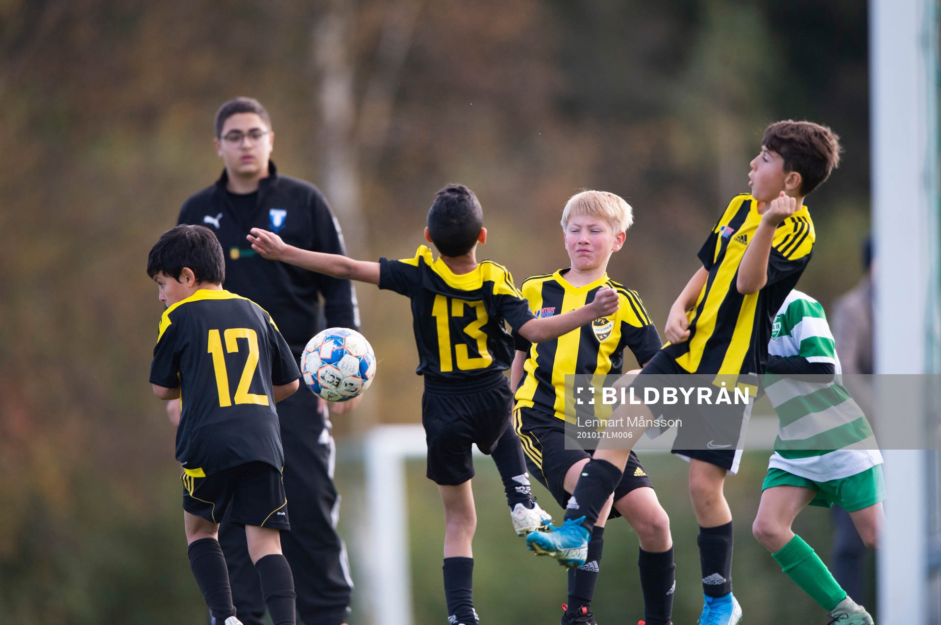 i matchen för pojkar 9 år mellan IFK Hässleholm och VMA