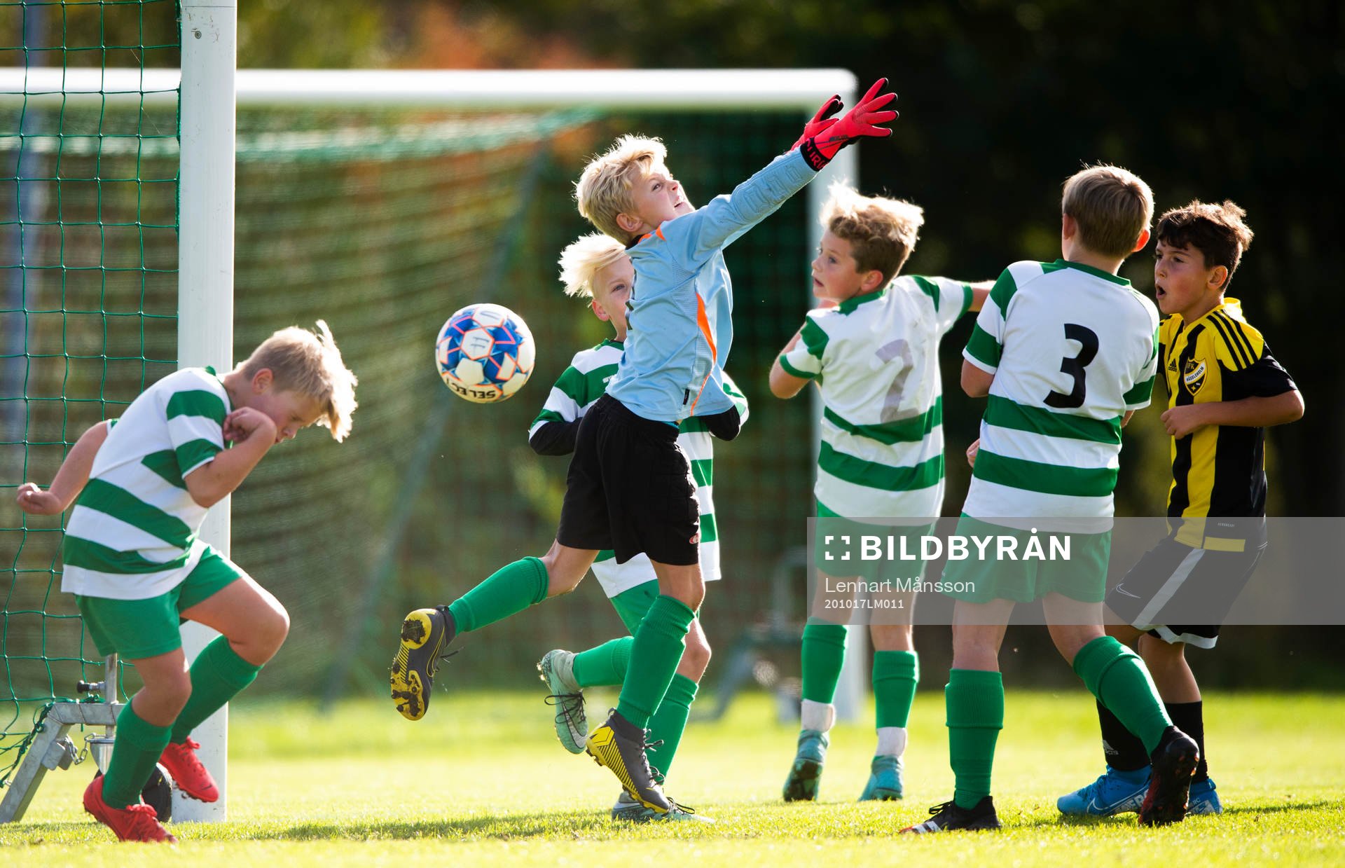i matchen för pojkar 9 år mellan IFK Hässleholm och VMA