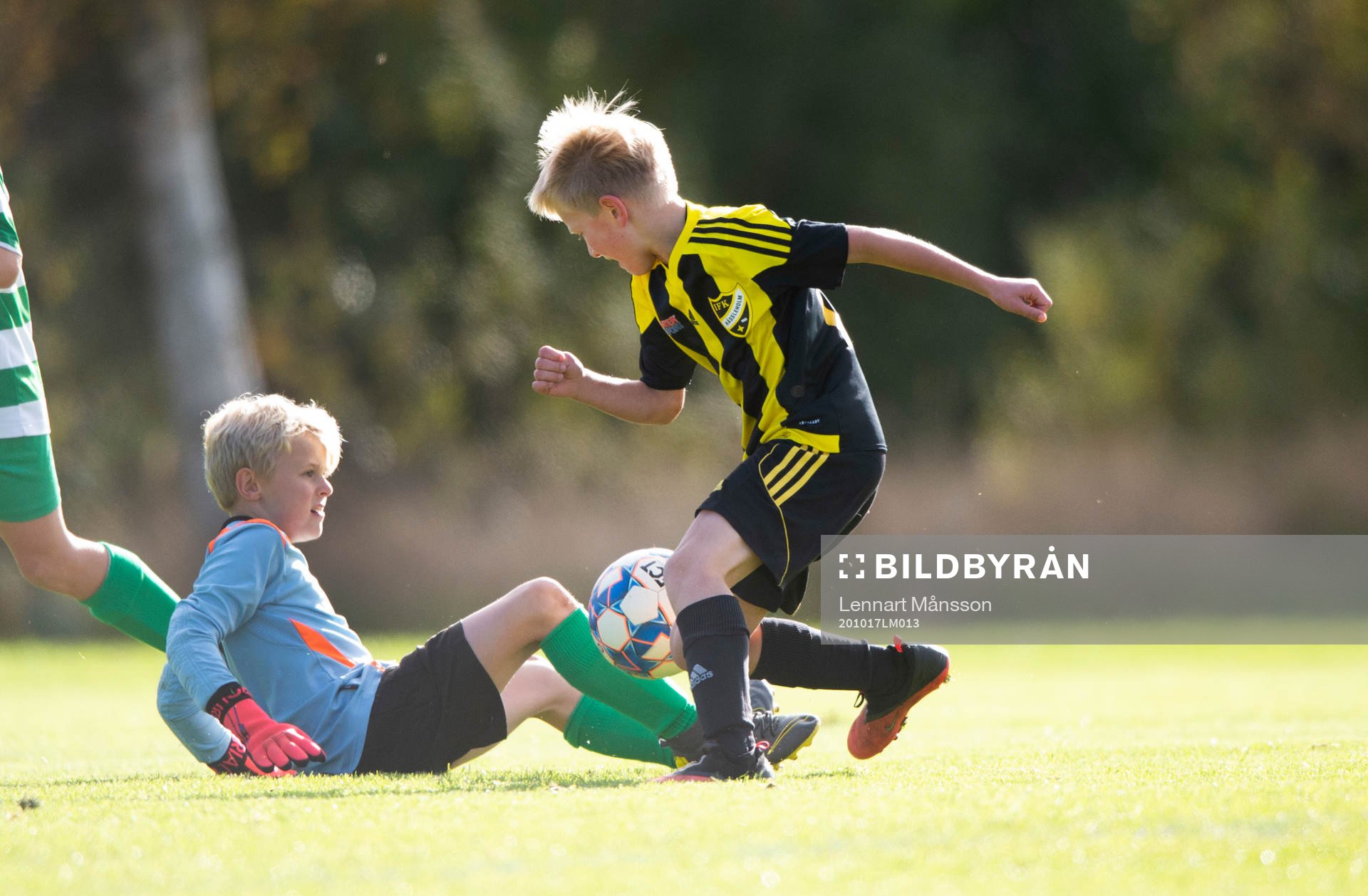 i matchen för pojkar 9 år mellan IFK Hässleholm och VMA