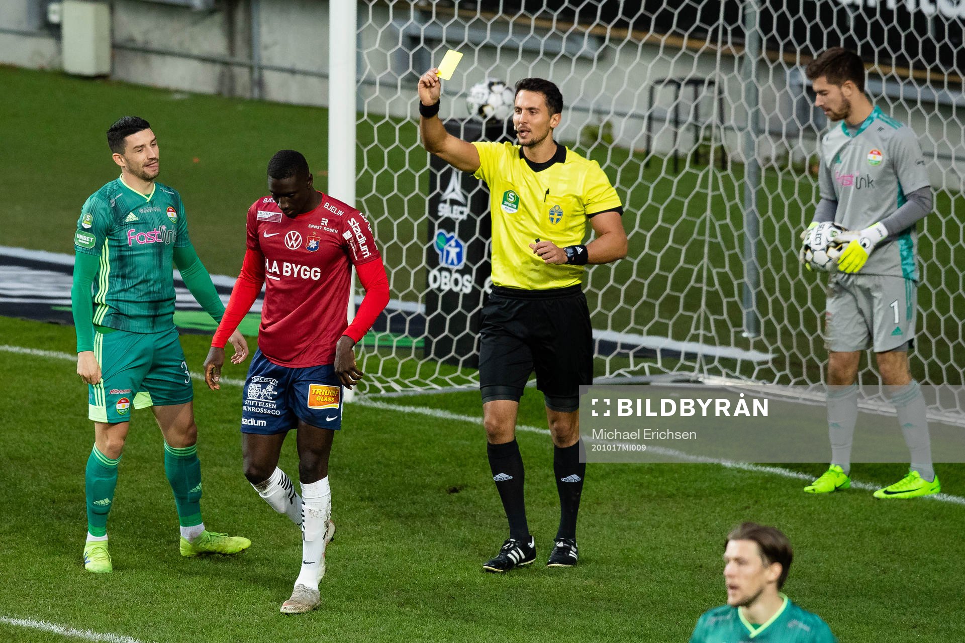 Örgrytes Marokhy Ndione får en varning