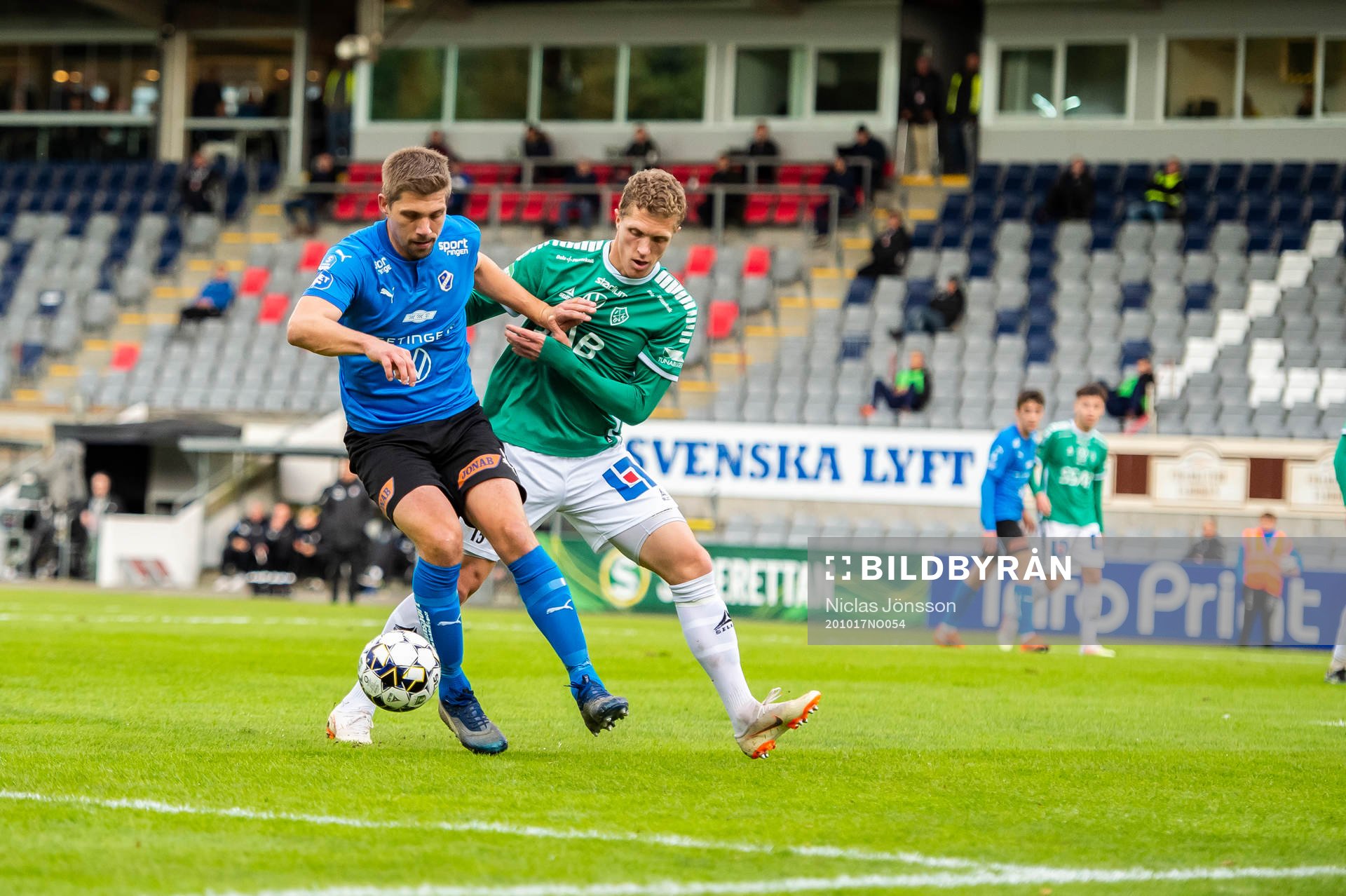 Halmstads Mikael Boman  och Brages Alexander Ekblad