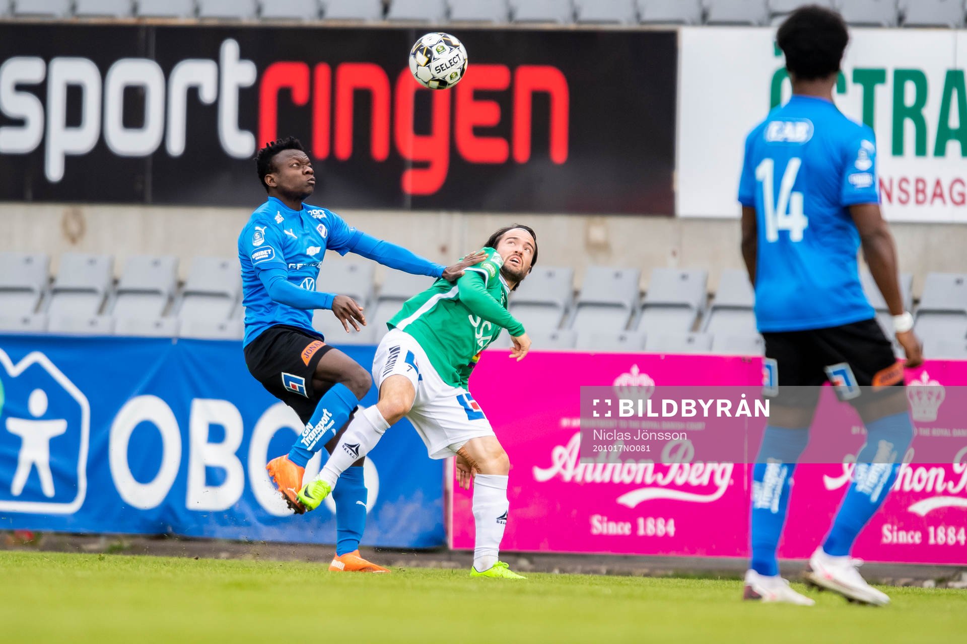 Halmstads Thomas Boakye och Brages Robbin Sellin