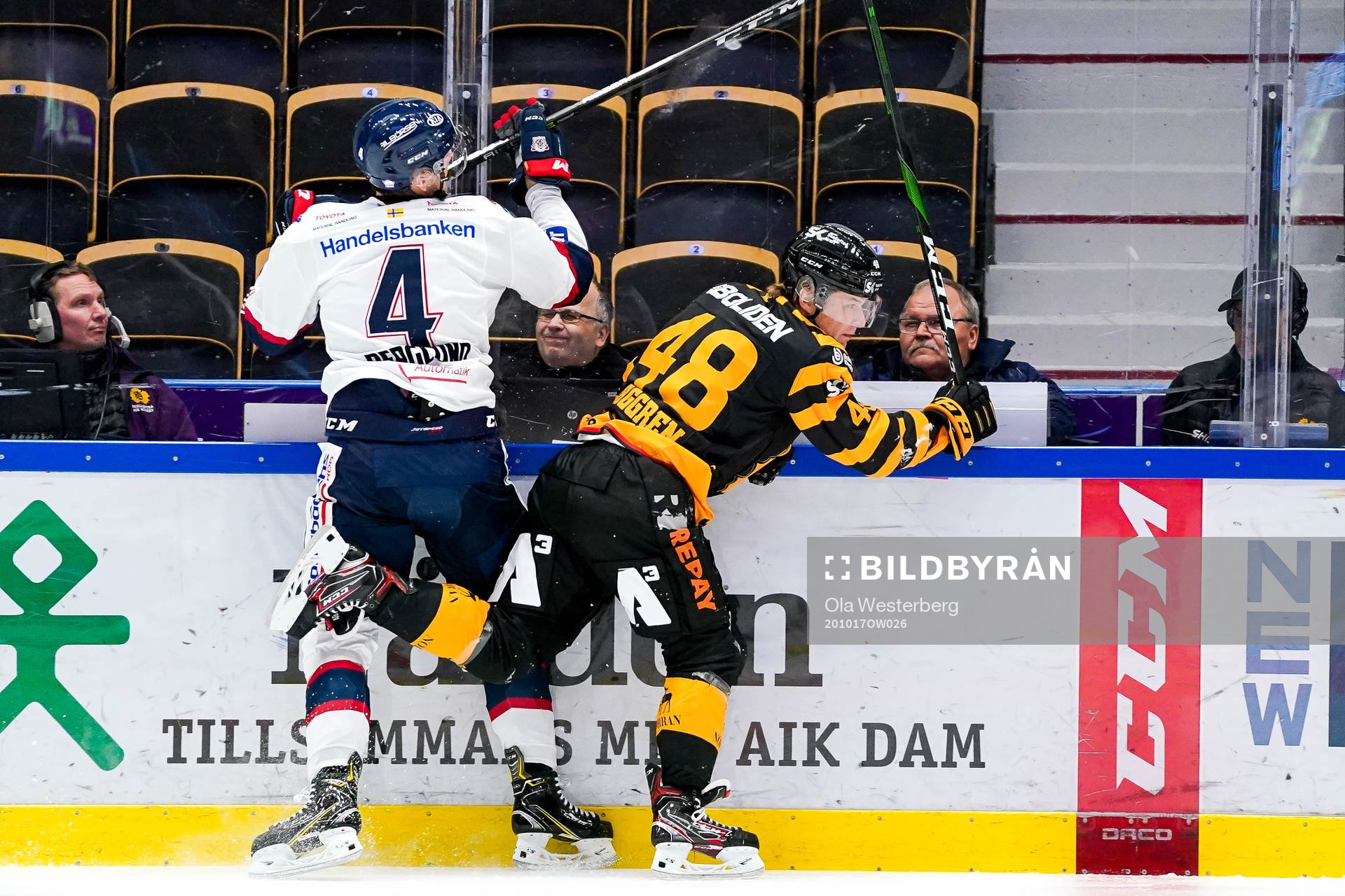 Linköpings Filip Berglund och Skellefteås Jonatan Berggren