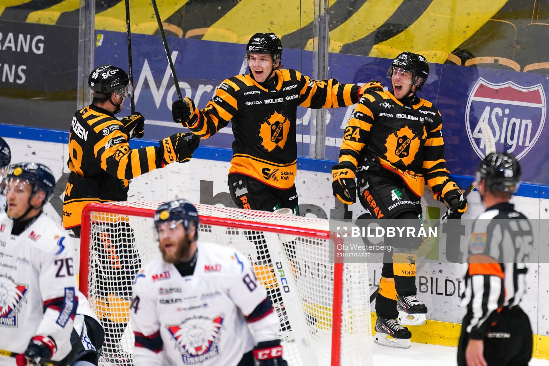 Skellefteås Andreas Wingerli, Jonatan Berggren och Jesper