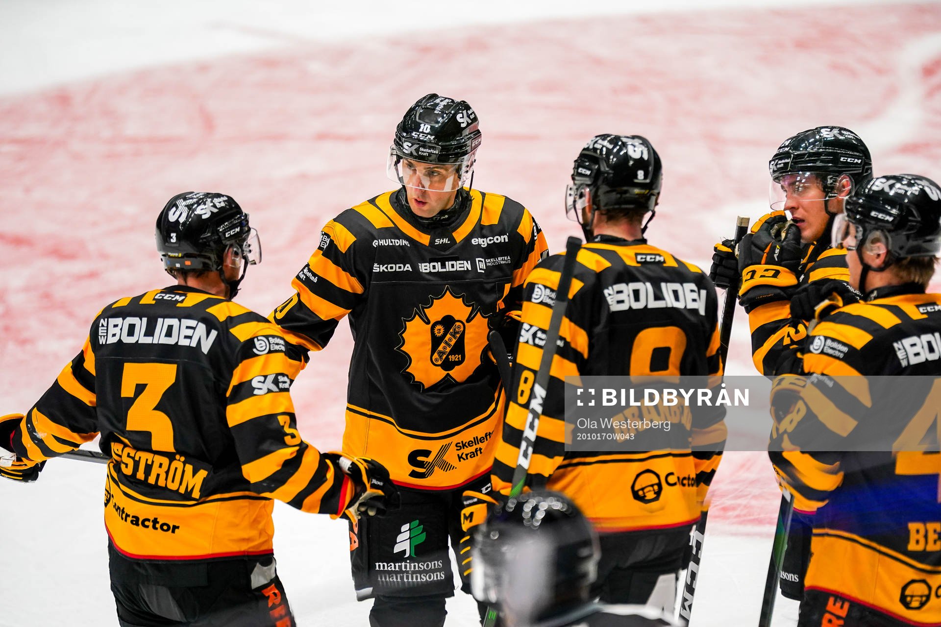 Skellefteås Niclas Burström, Joakim Lindström, Petter