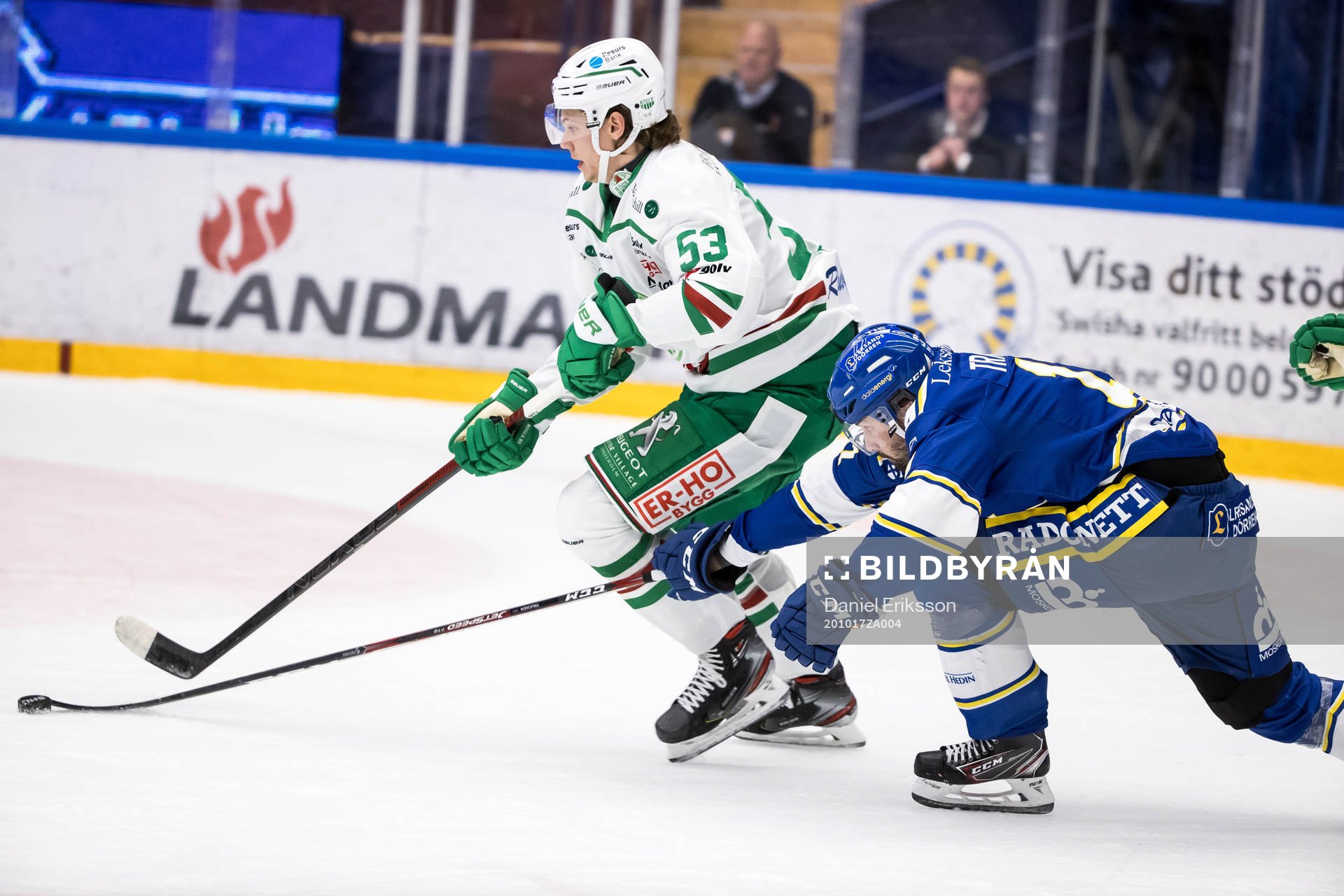Rögles Moritz Seider och Leksands Daniel Olsson Trkulja