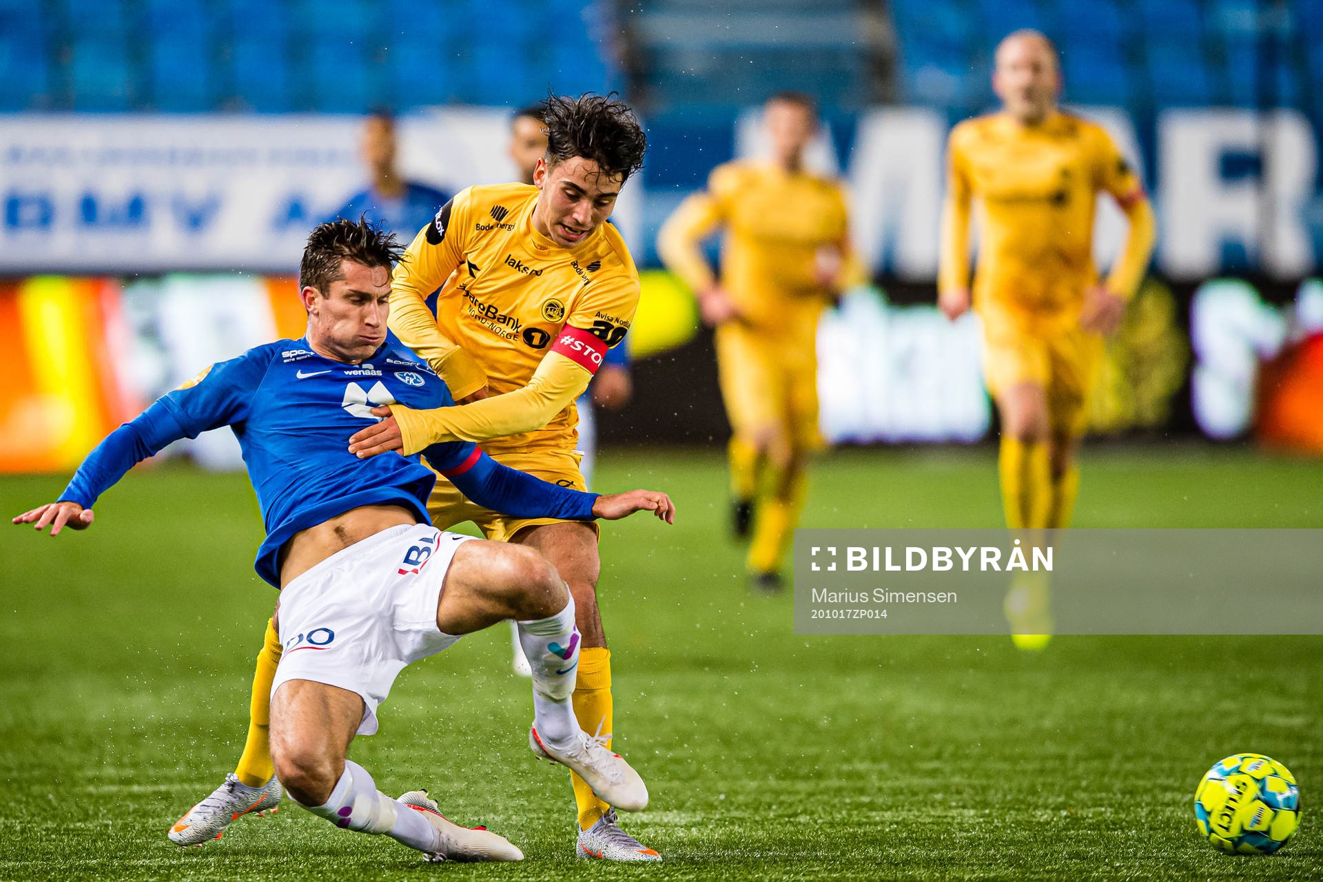 Kristoffer Haugen of Molde and Sebastian Tounekti of