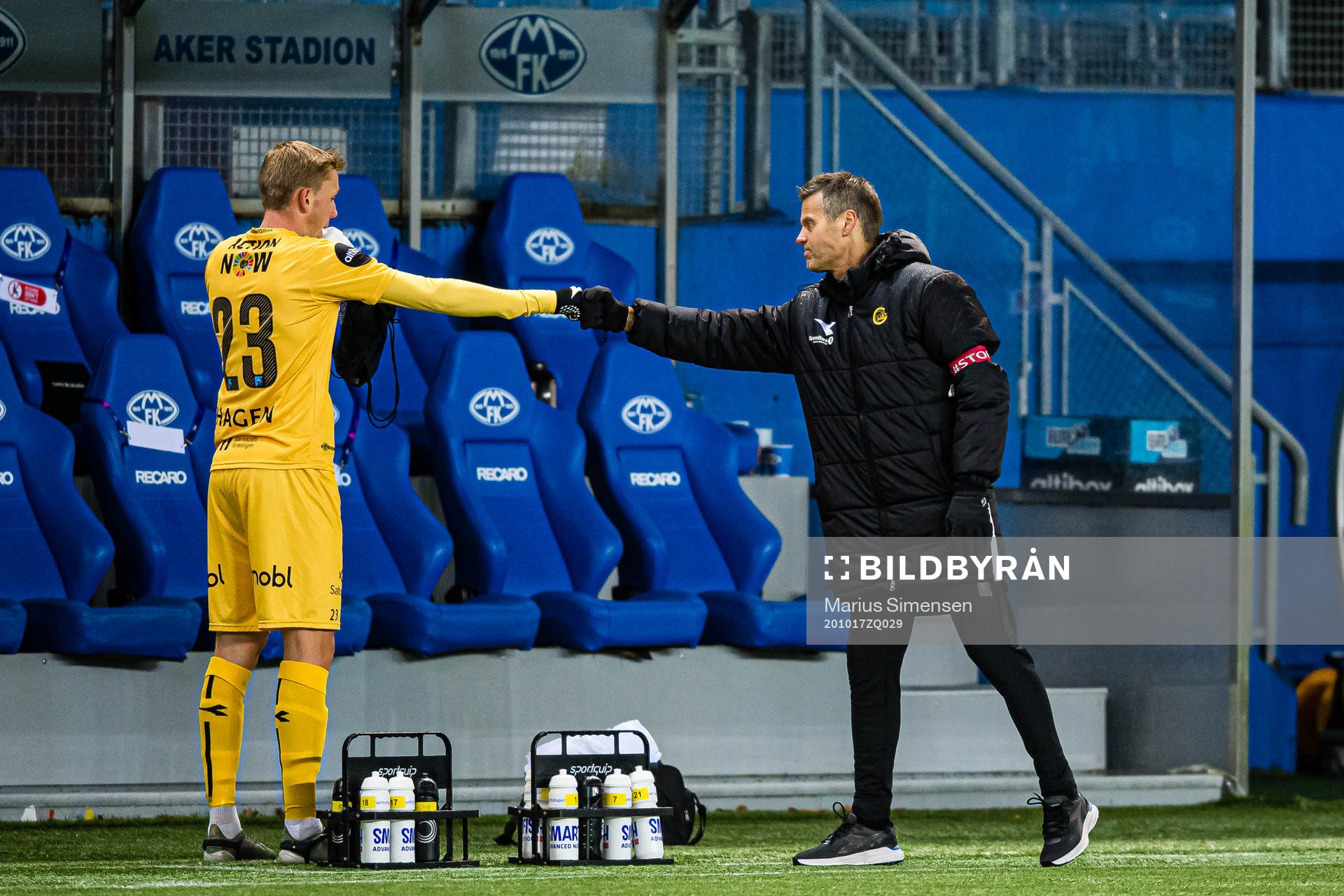 Elias Kristoffersen Hagen of Bodø/Glimt and Kjetil