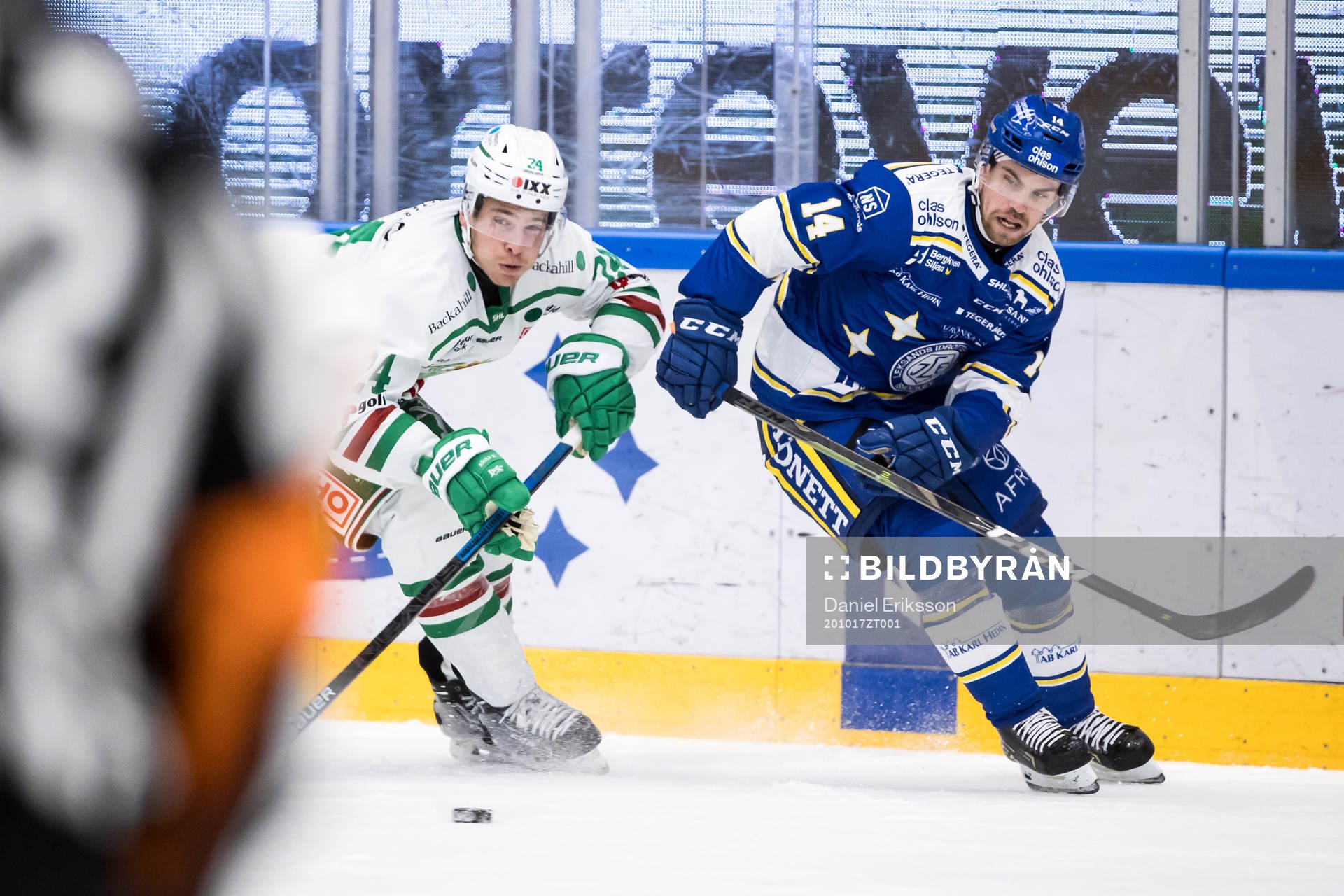 Rögles Benjamin Smith  och Leksands Oskar Lang