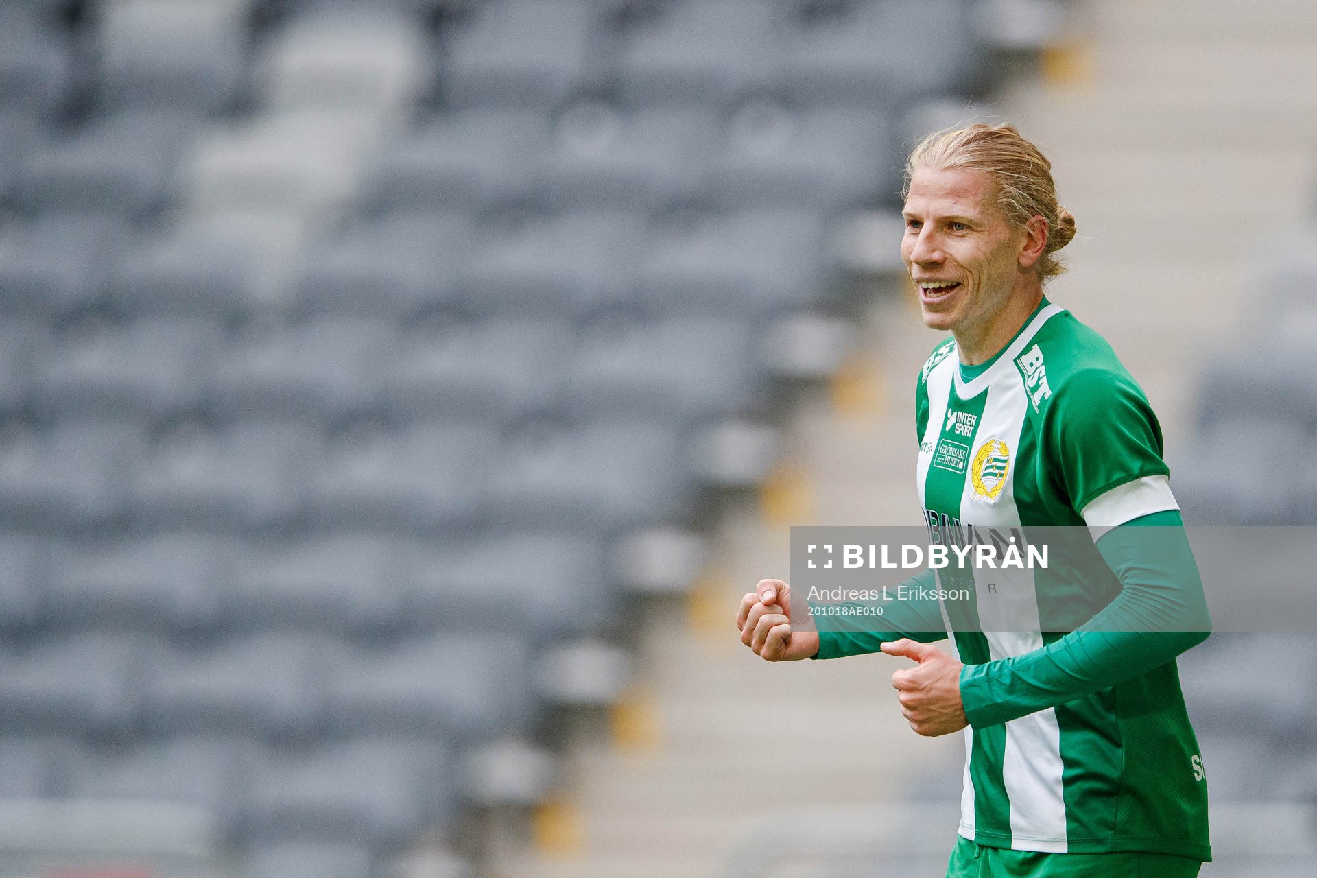 Hammarbys Gustav Ludwigson jublar
