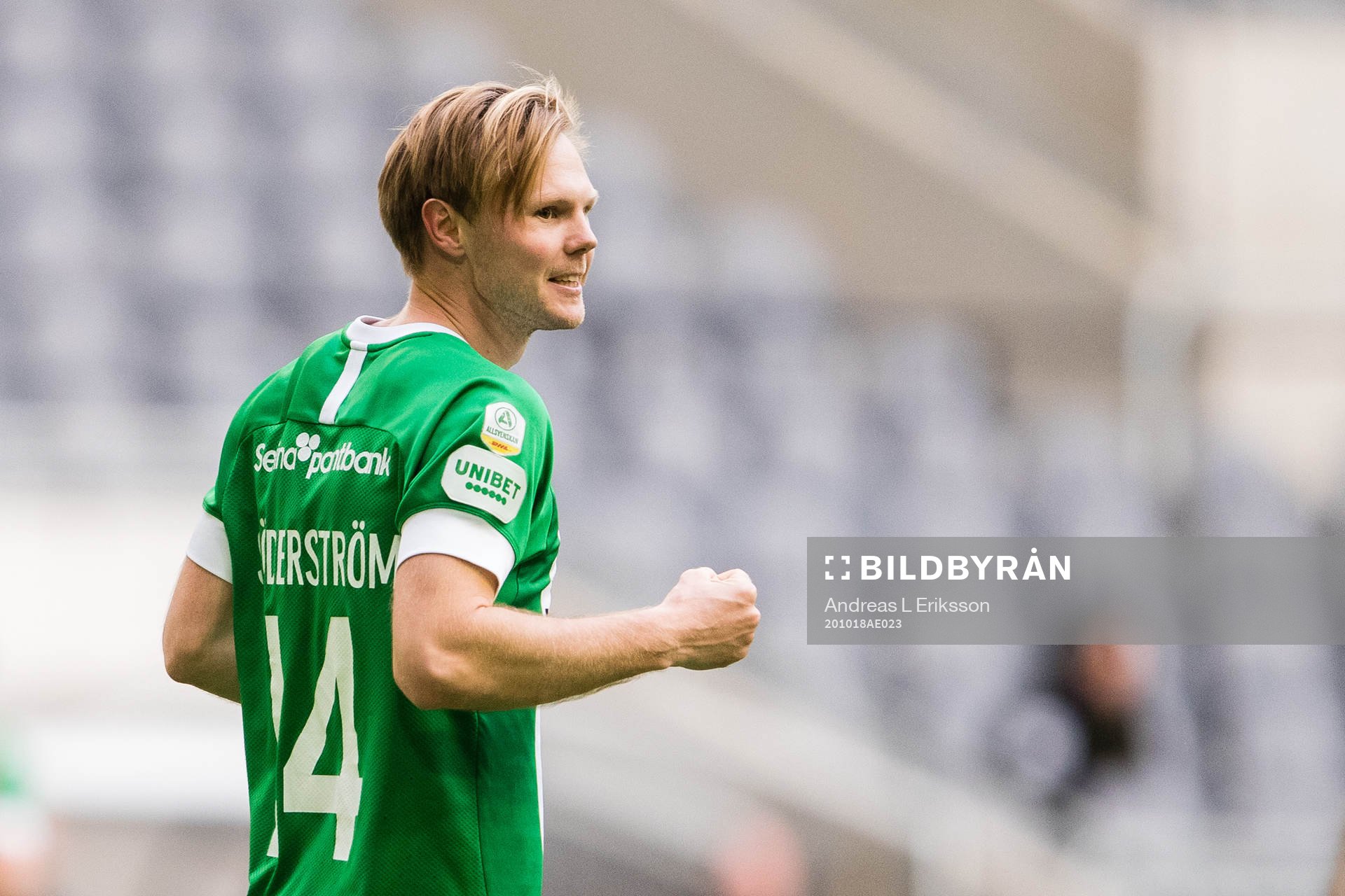 Hammarbys Tim Söderström jublar
