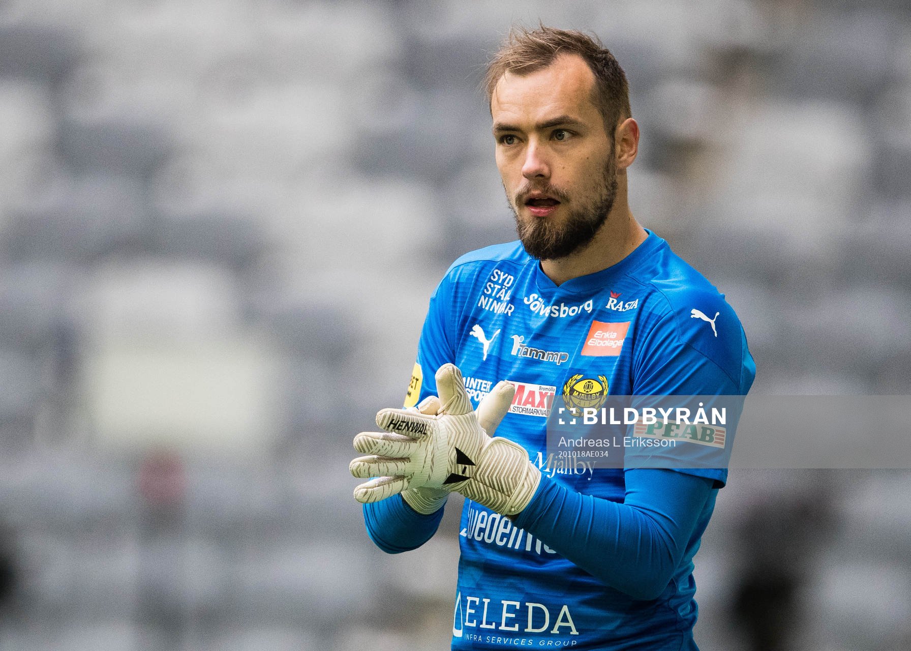 Mjällbys målvakt Carl-Johan Eriksson