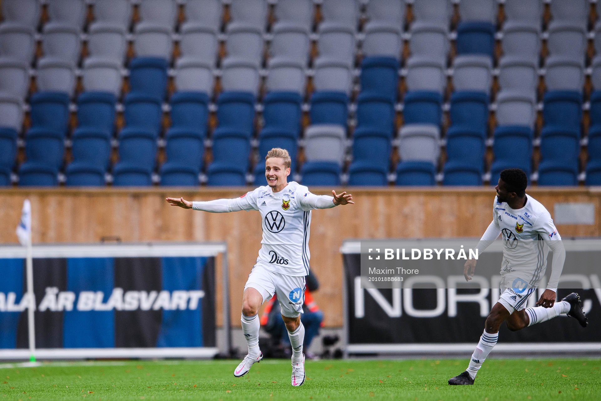 Östersunds Henrik Bellman jublar