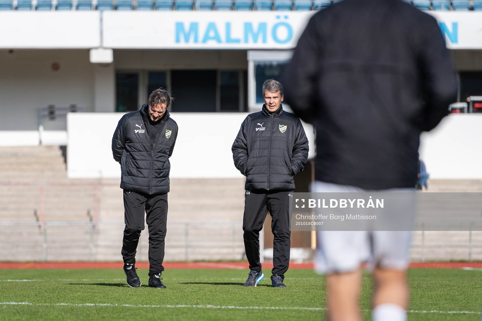IFK Malmös tränare Per Harrysson och Roger Nilsson