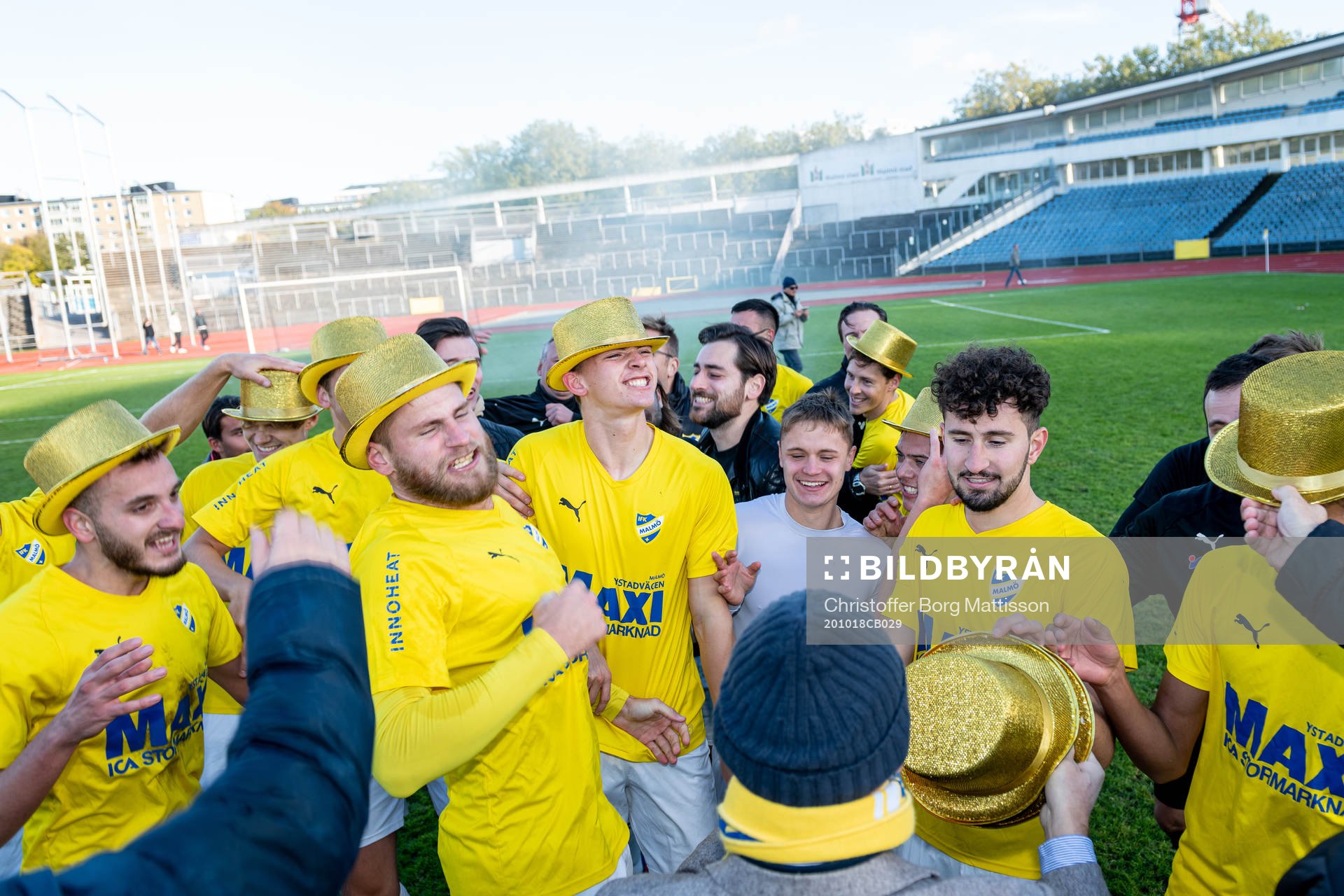 IFK Malmös spelare jublar