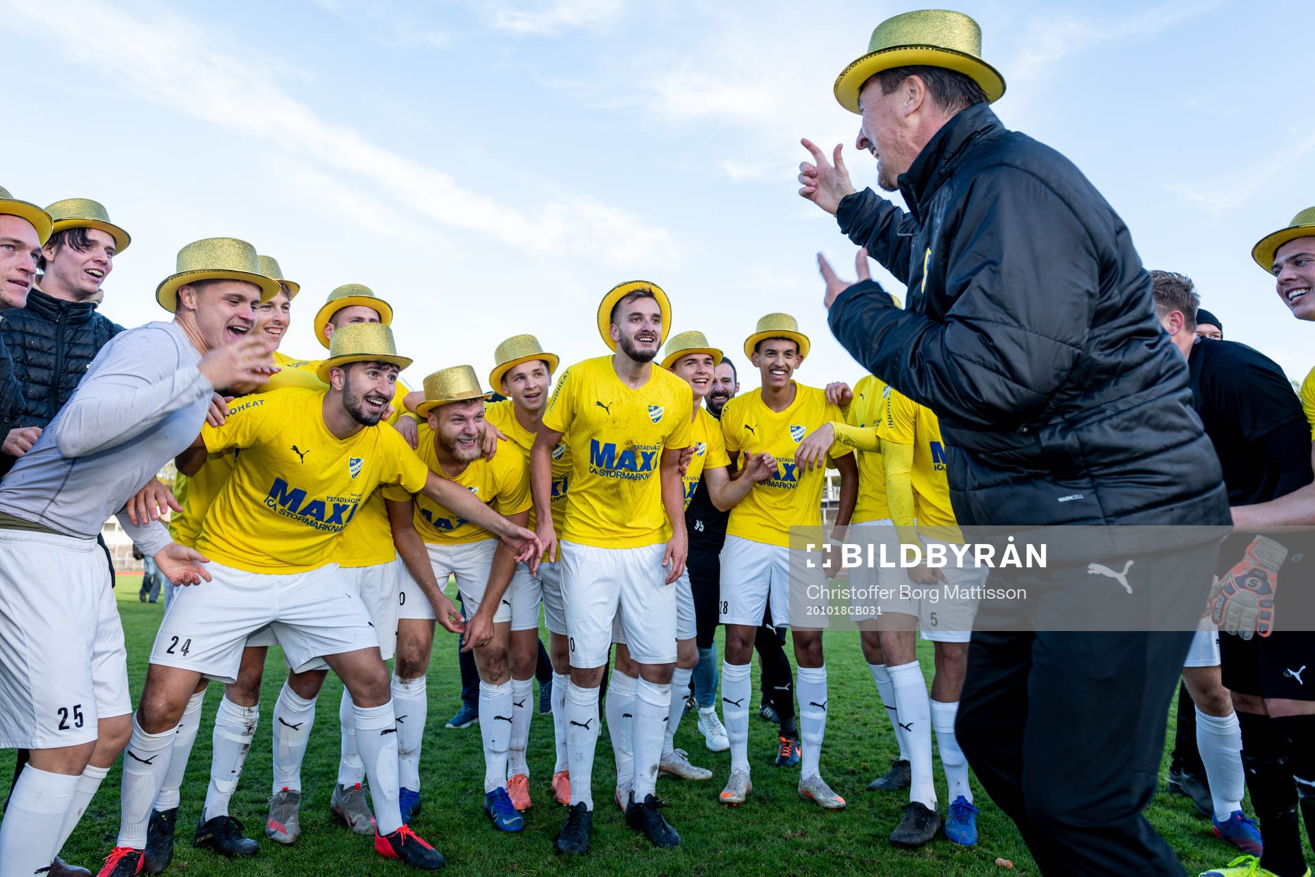 IFK Malmös spelare jublar