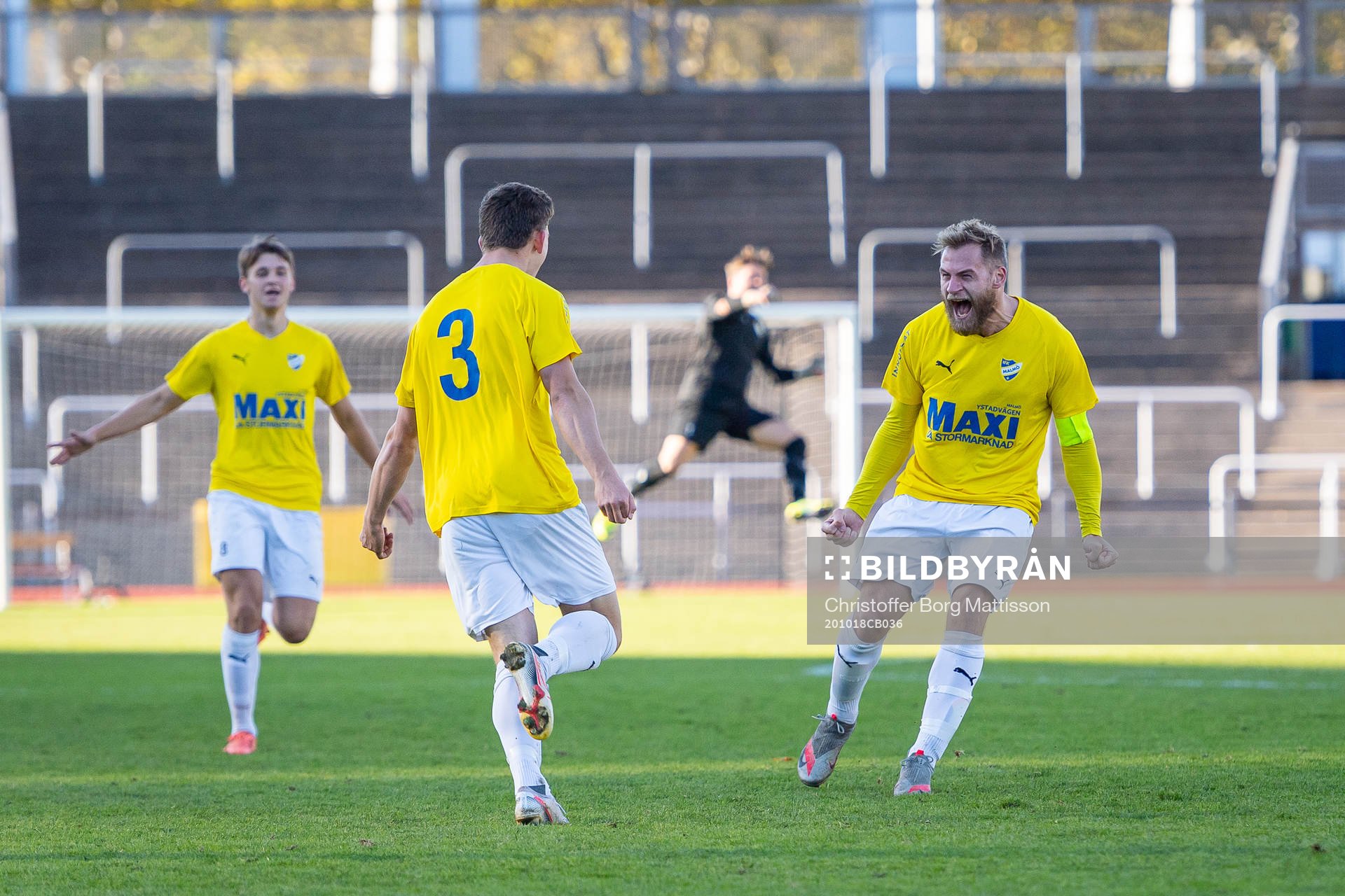 IFK Malmös Emil Jönsson, Elliot Lindquist Nilsson och