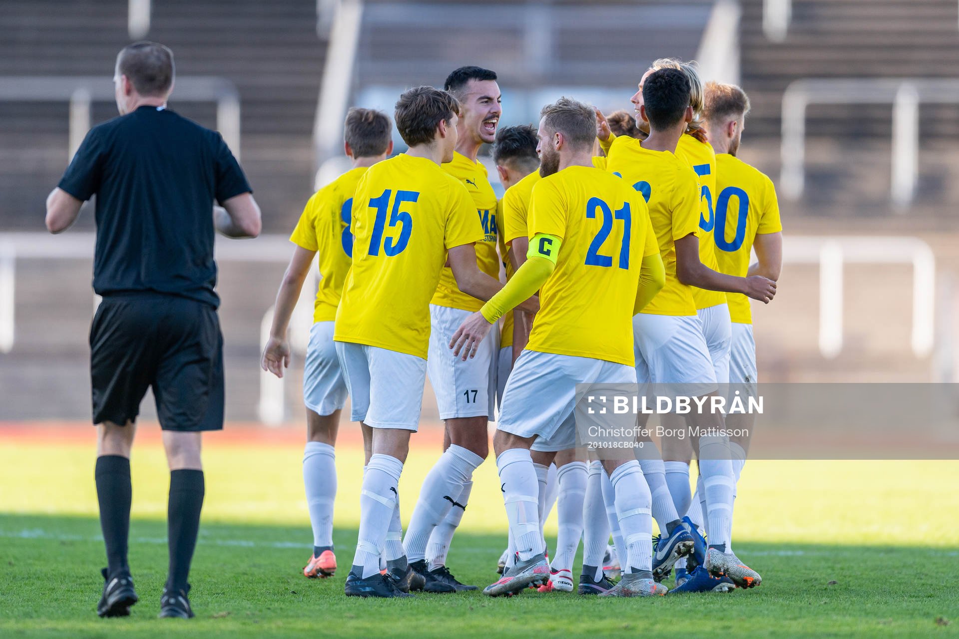 IFK Malmös spelare jublar