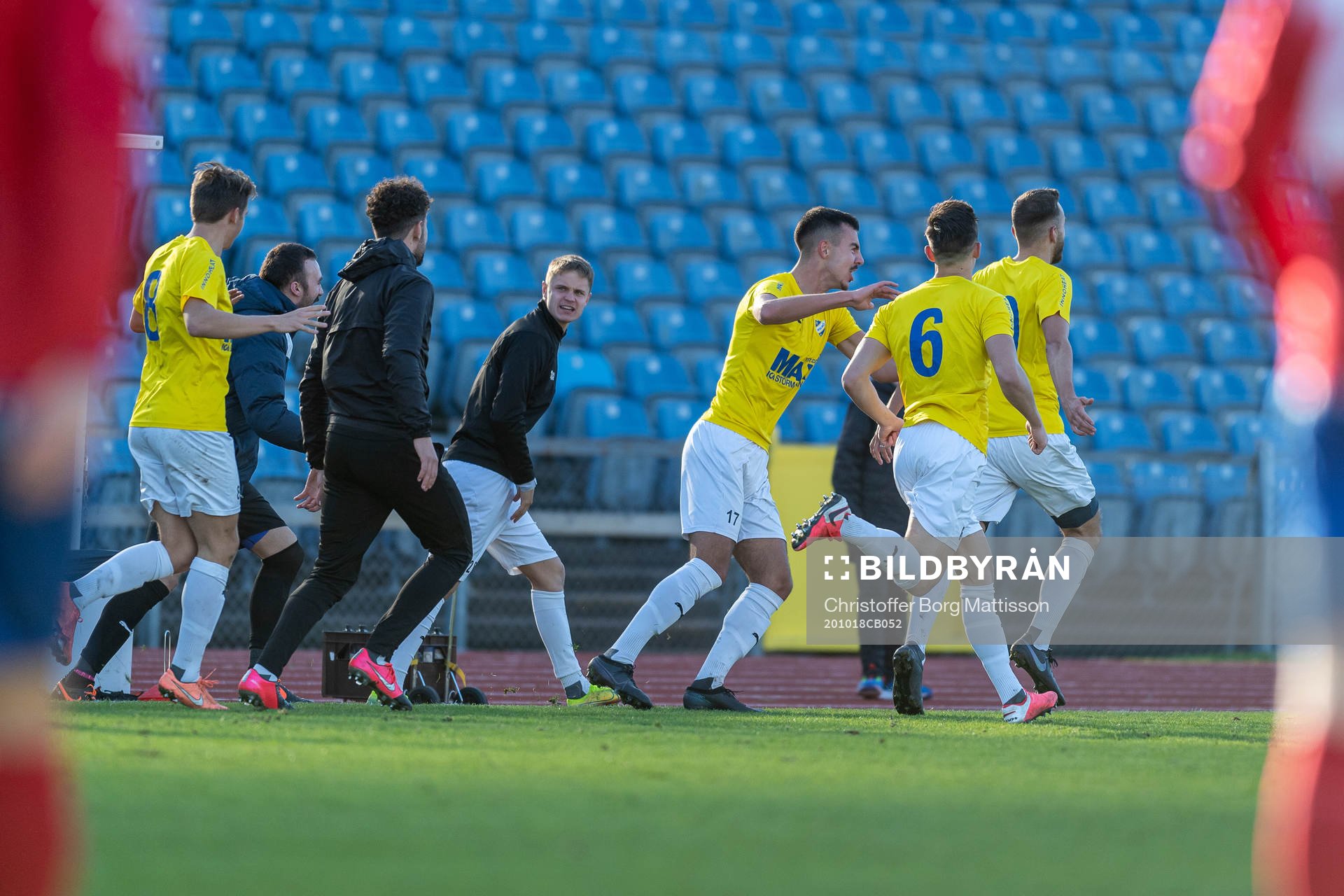 IFK Malmös spelare jublar