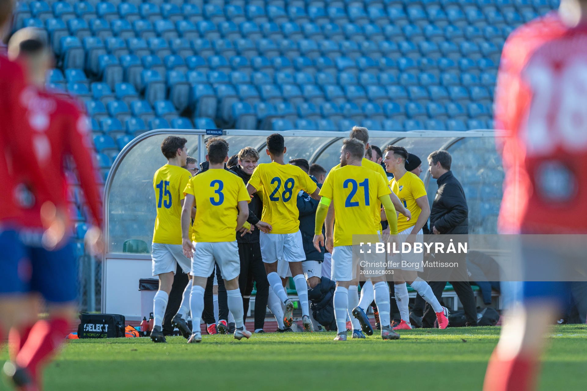 IFK Malmös spelare jublar
