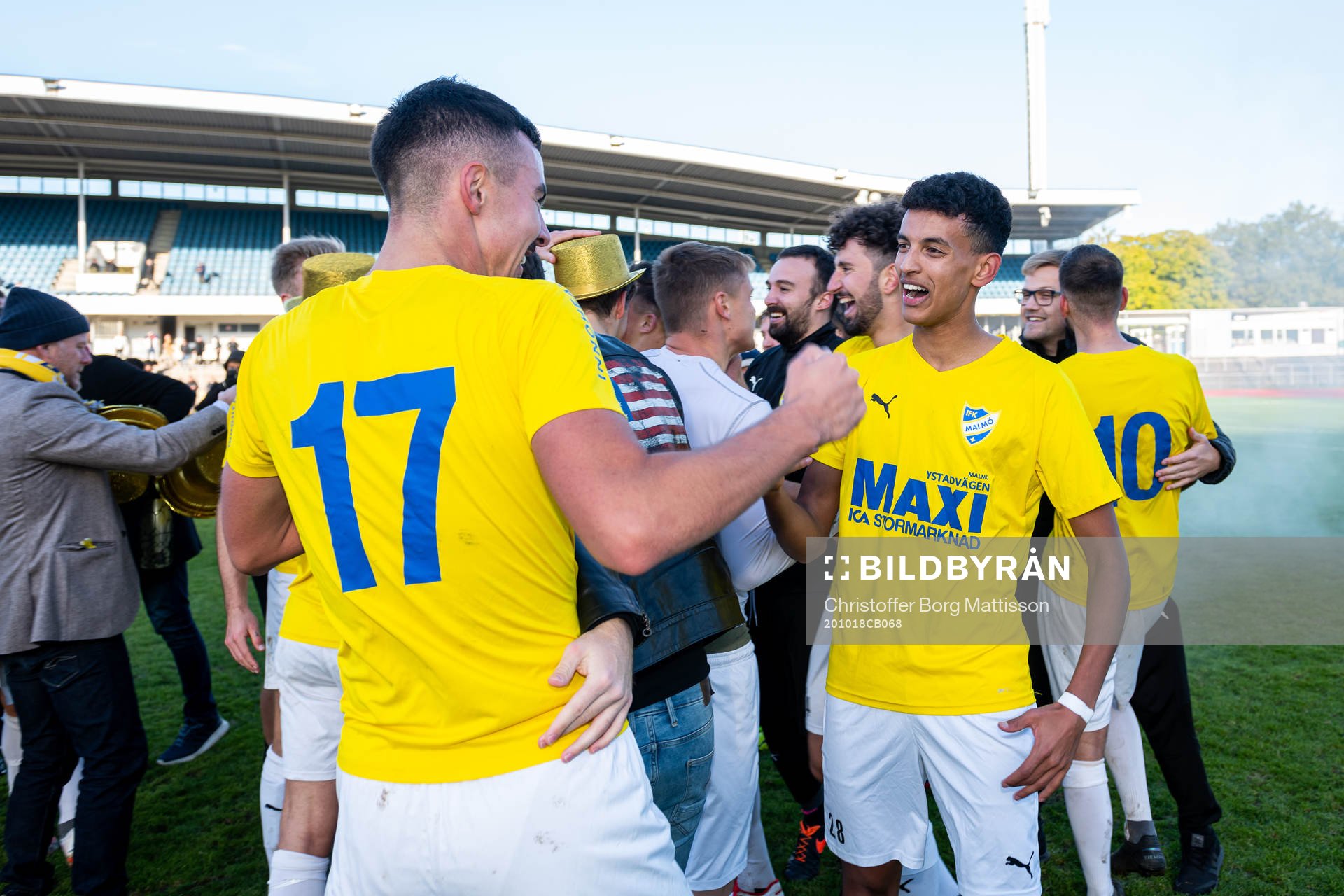 IFK Malmös Luka Petrovic och Jacob Christiansen jublar