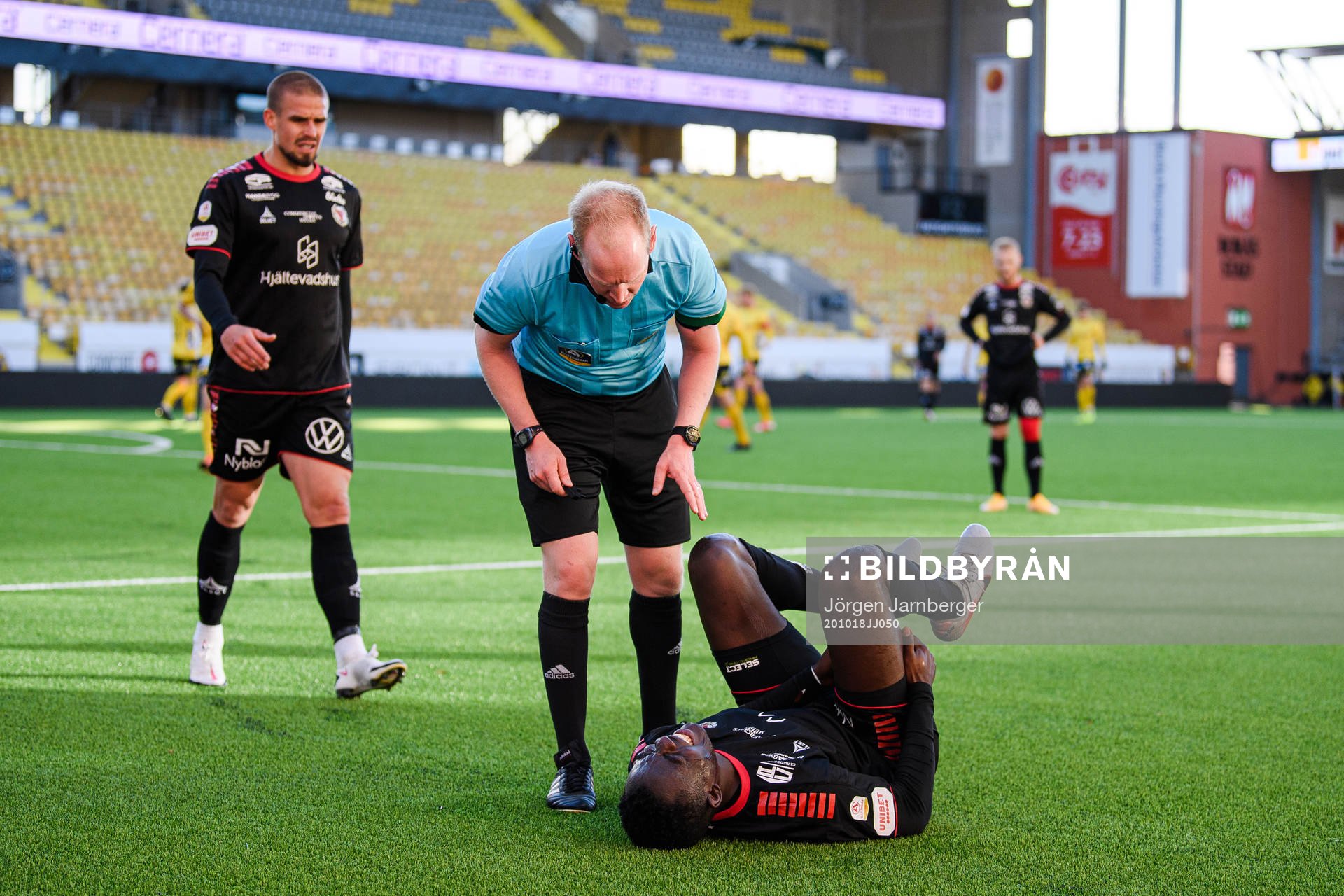 Kalmars Gbenga Arokoyo har ont