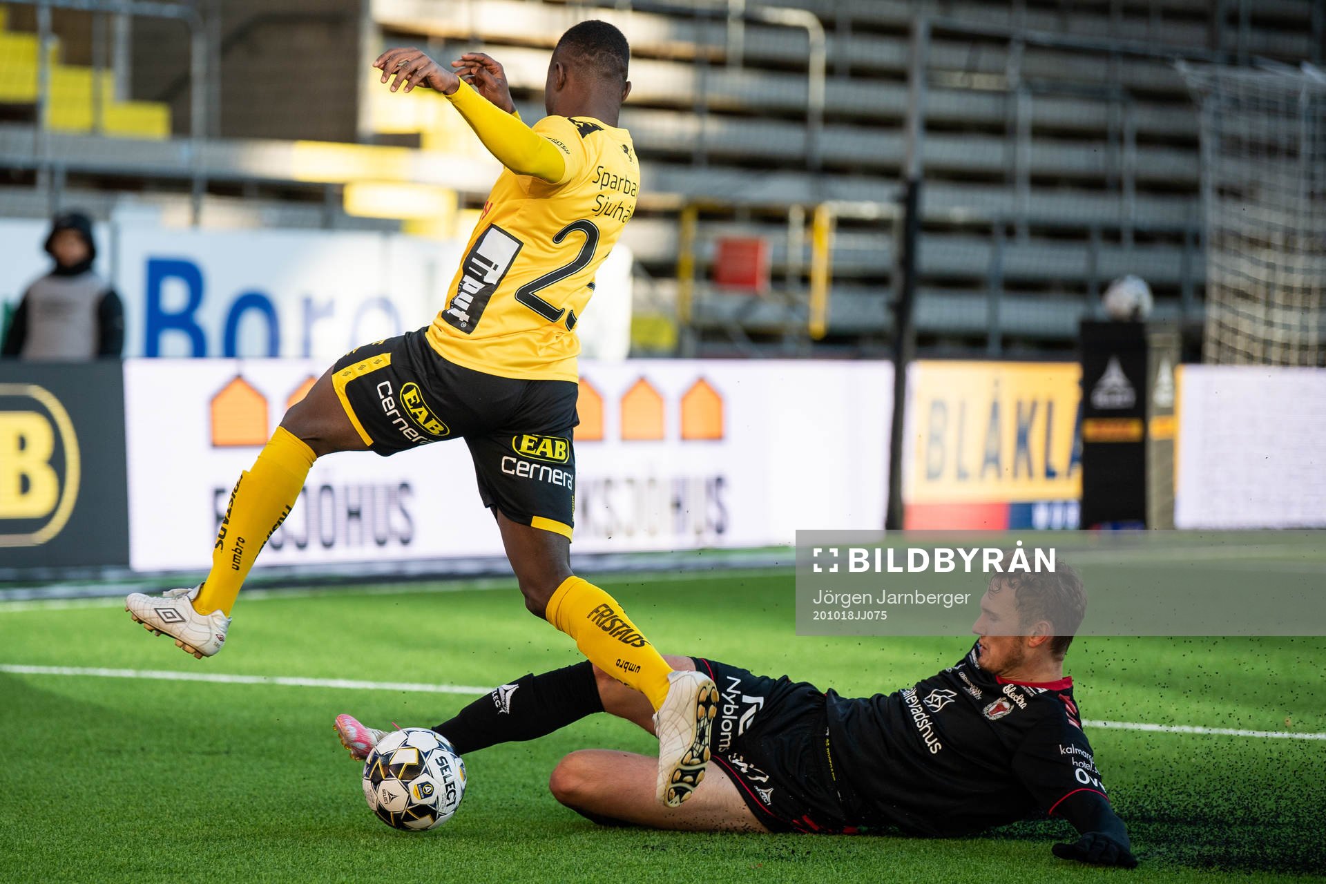 Kalmars Piotr Johansson och Elfsborgs Prince Isaac-Kouame